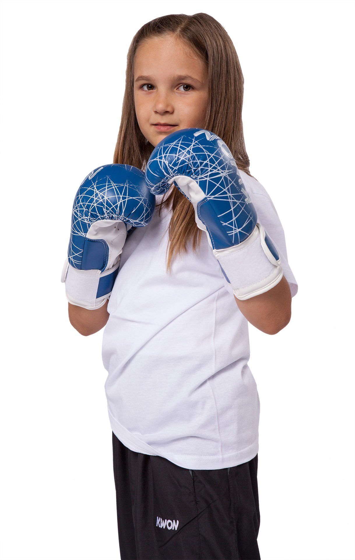 KWON Boxhandschuhe Kinder neon pink blau Box-Handschuhe Boxen Kickboxen MMA Kids (small klein, Kinderboxhandschuhe), 6 Unzen, hochwertige Qualität