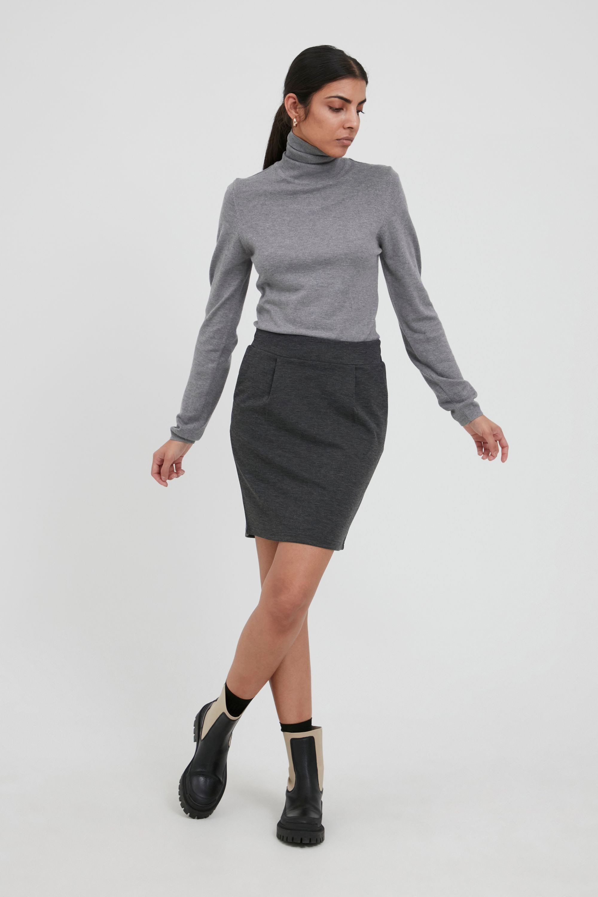 Ichi Rollkragenpullover IHMAFA Leichter Rollkragenpullover mit günstig online kaufen