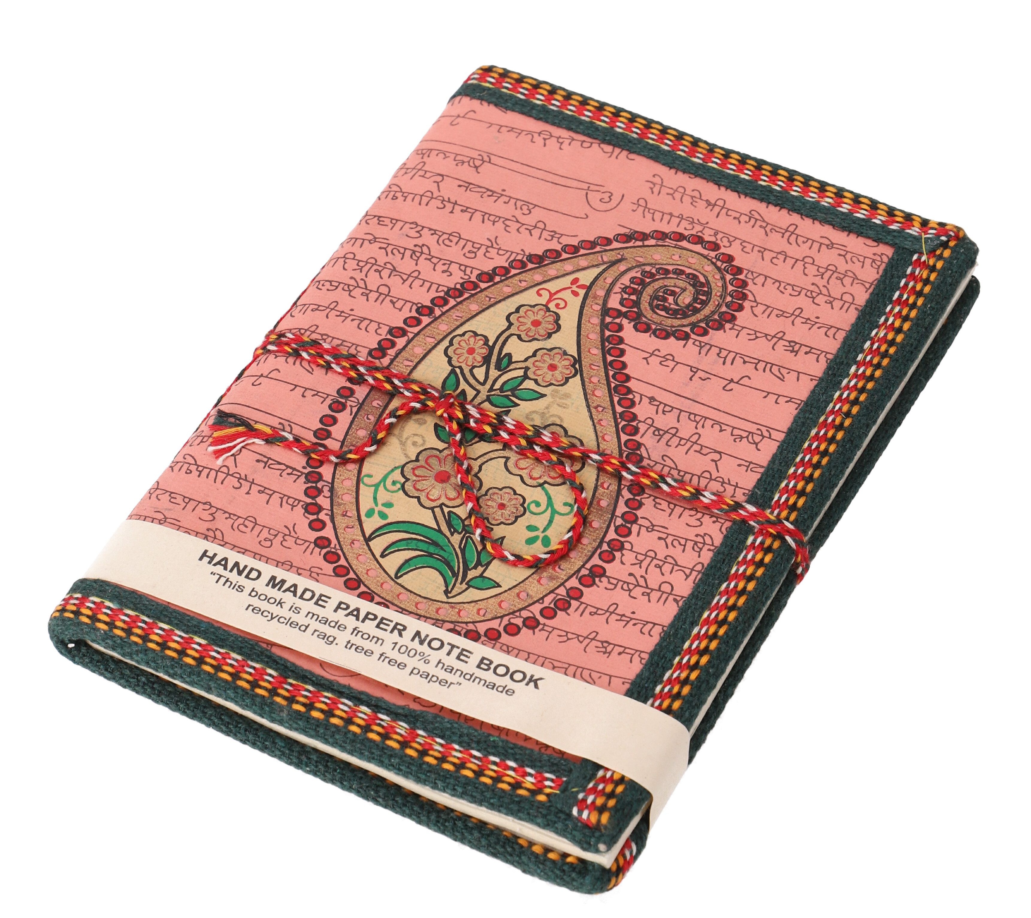 Guru-Shop Tagebuch Notizbuch mit handgeschöpftem Papier, indisches..
