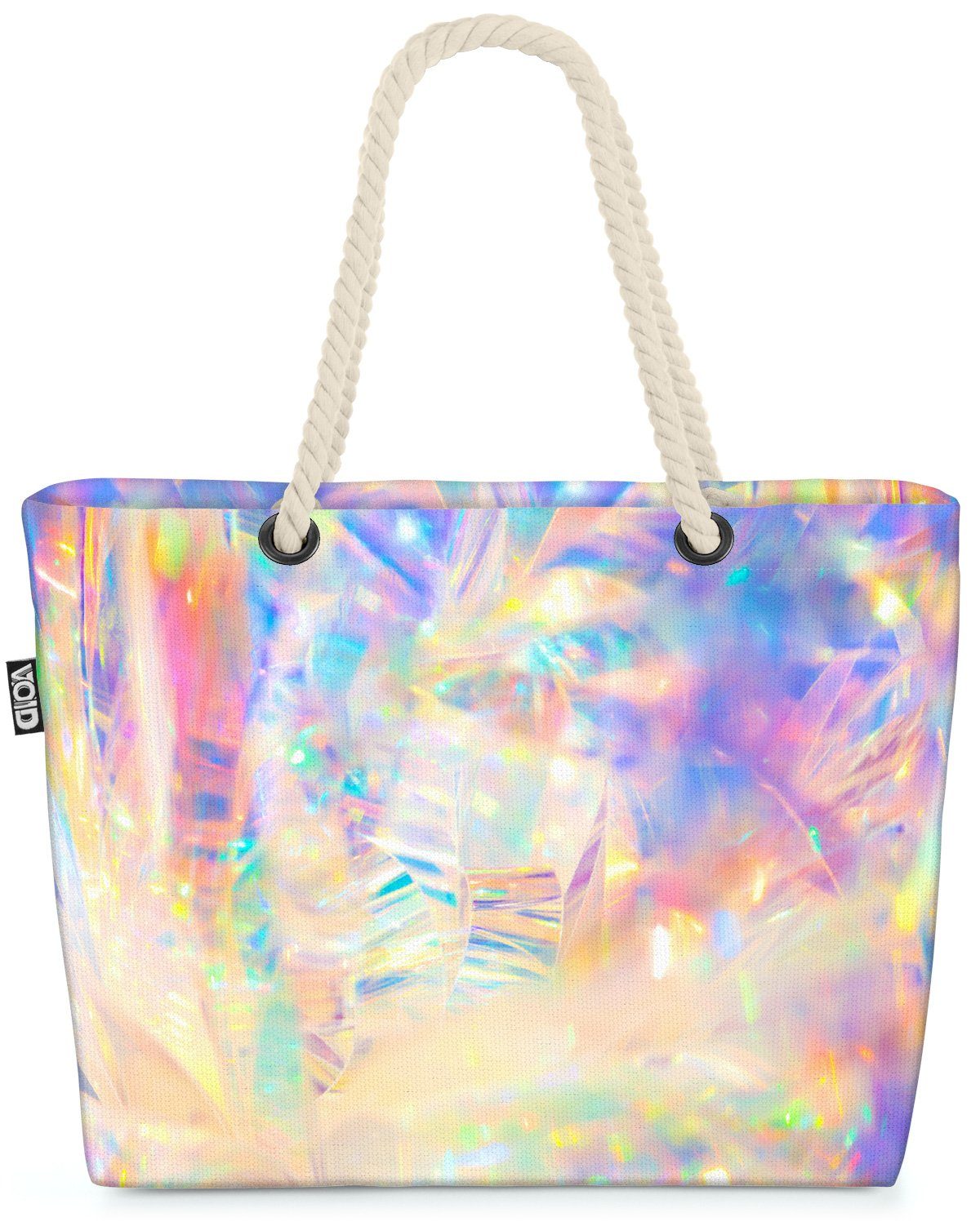 VOID Strandtasche (1-tlg), Farbspiel Licht Druck Muster Farbspiel Licht Druck Muster Schattierun