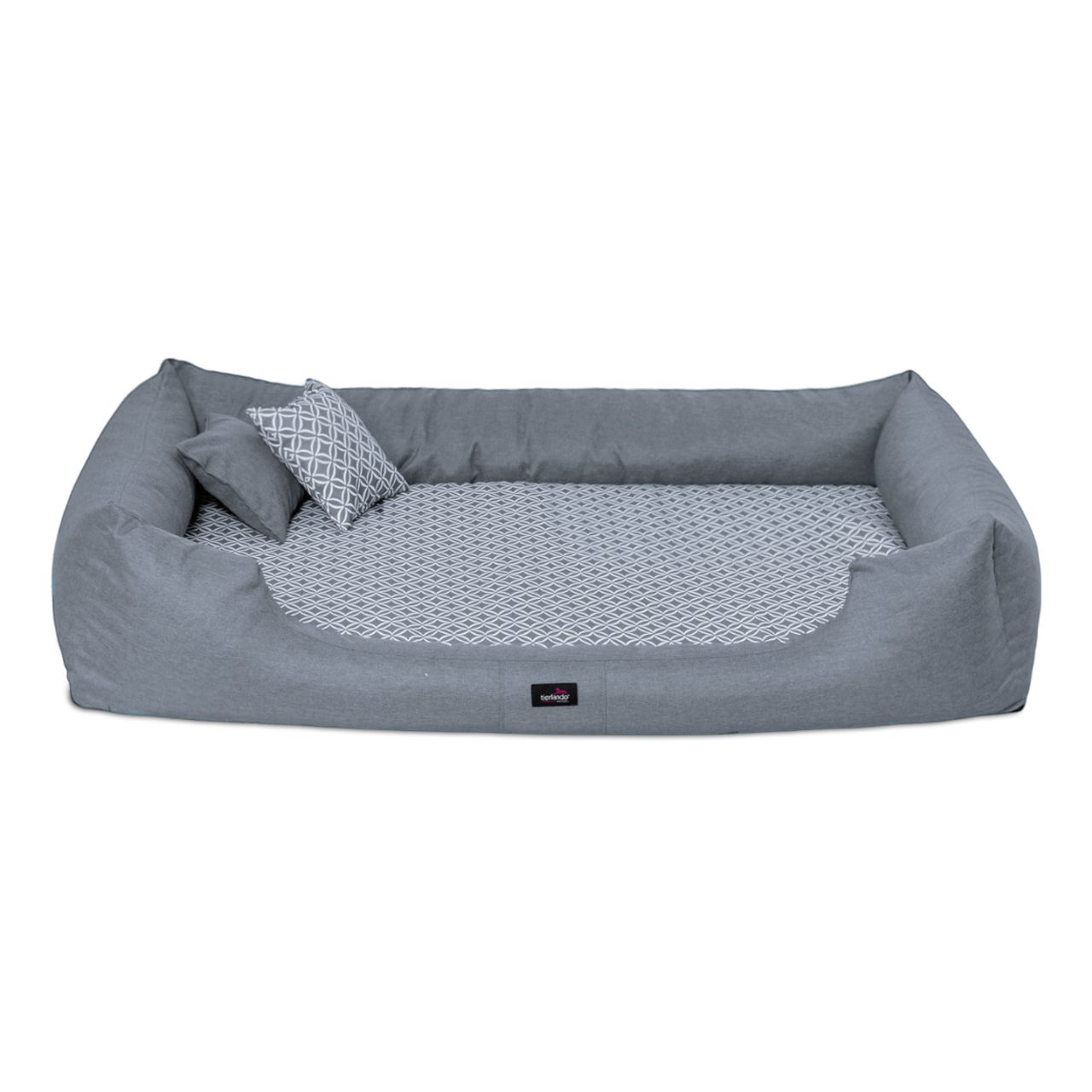 Thumbnail - tierlando® Tierbett Orthopädisches Hundebett ELLEN Polyester Rauten-Muster L-XXXL