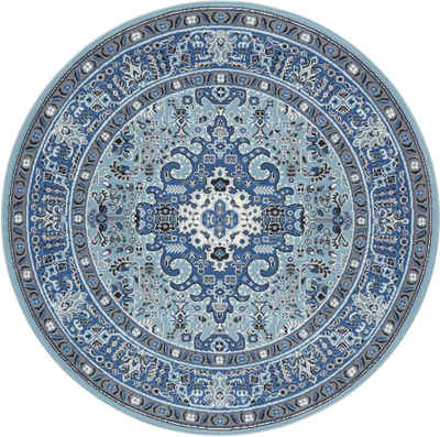 Teppich Skazar Isfahan, NOURISTAN, rund, Höhe: 9 mm, Kurzflor, Orient, Teppich, Vintage, Esszimmer, Wohnzimmer, Flur
