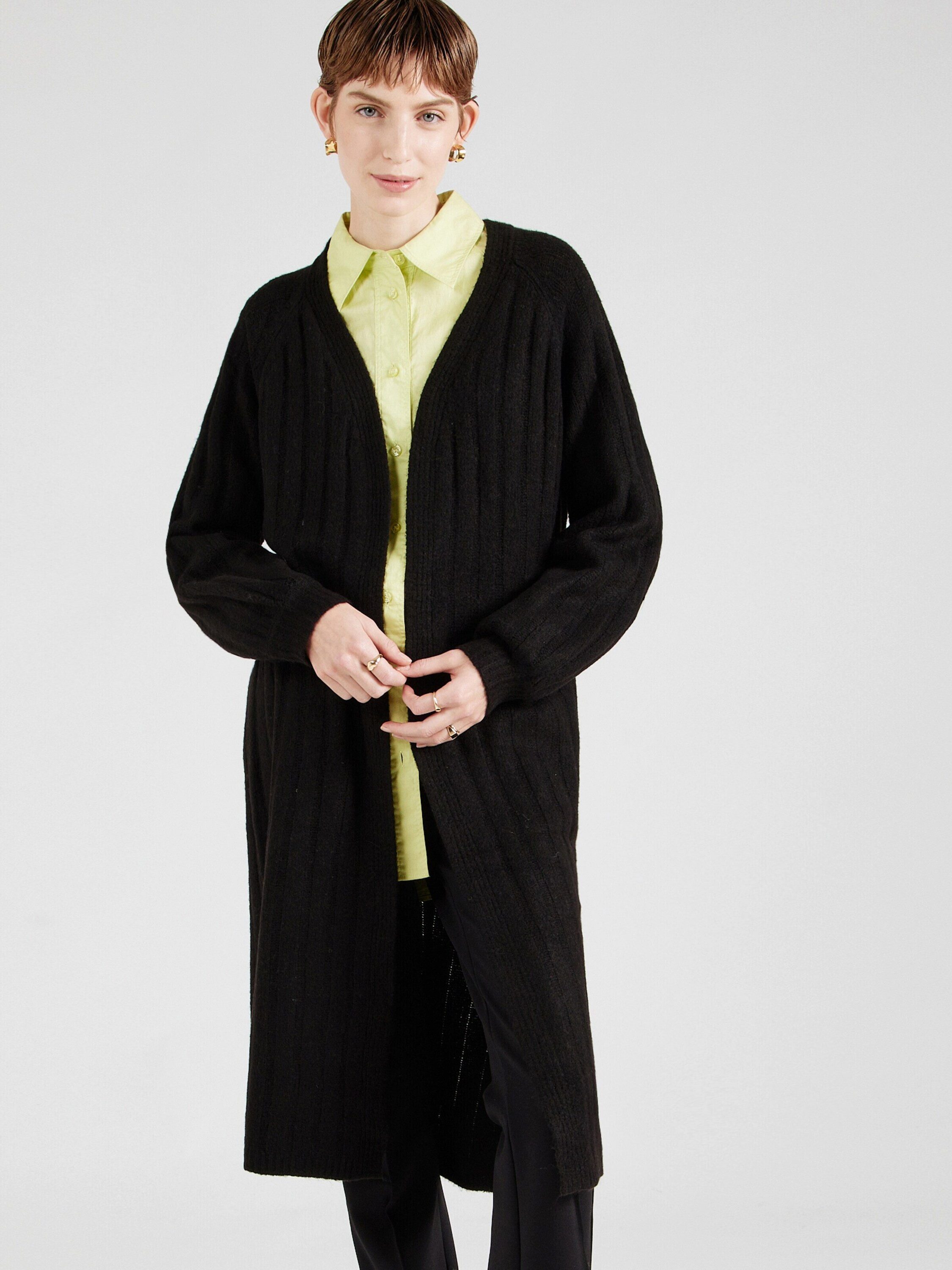 pieces Strickjacke Maggy (1-tlg) Plain/ohne Details günstig online kaufen