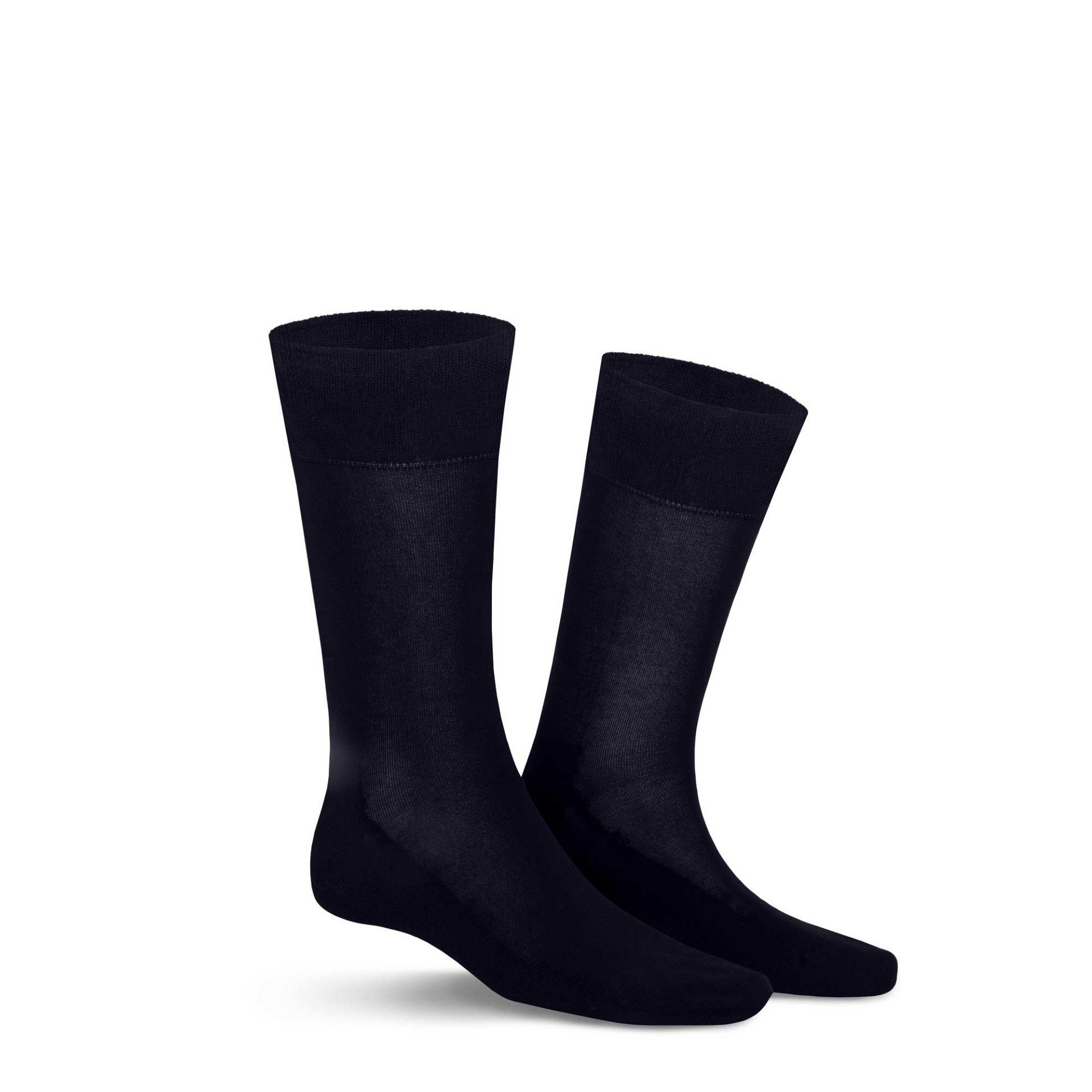 KUNERT Basicsocken GEORGE (1-Paar) Herren Socken aus feiner Baumwolle mit Funktionssohle Dark-navy 8010