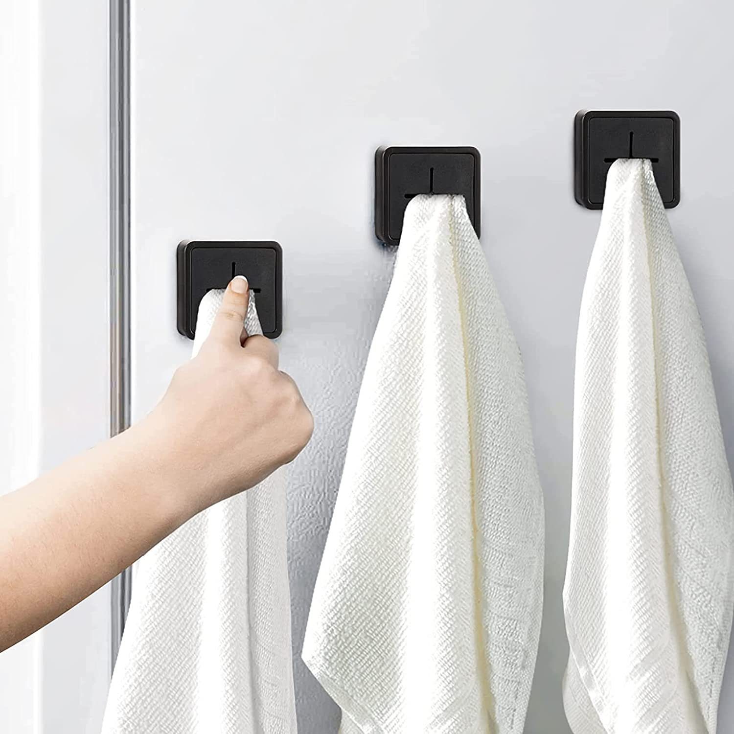 und 4 ohne zggzerg Küche Bohren Handtuchhaken Badezimmer aus Handtuchhaken ABS-Material für