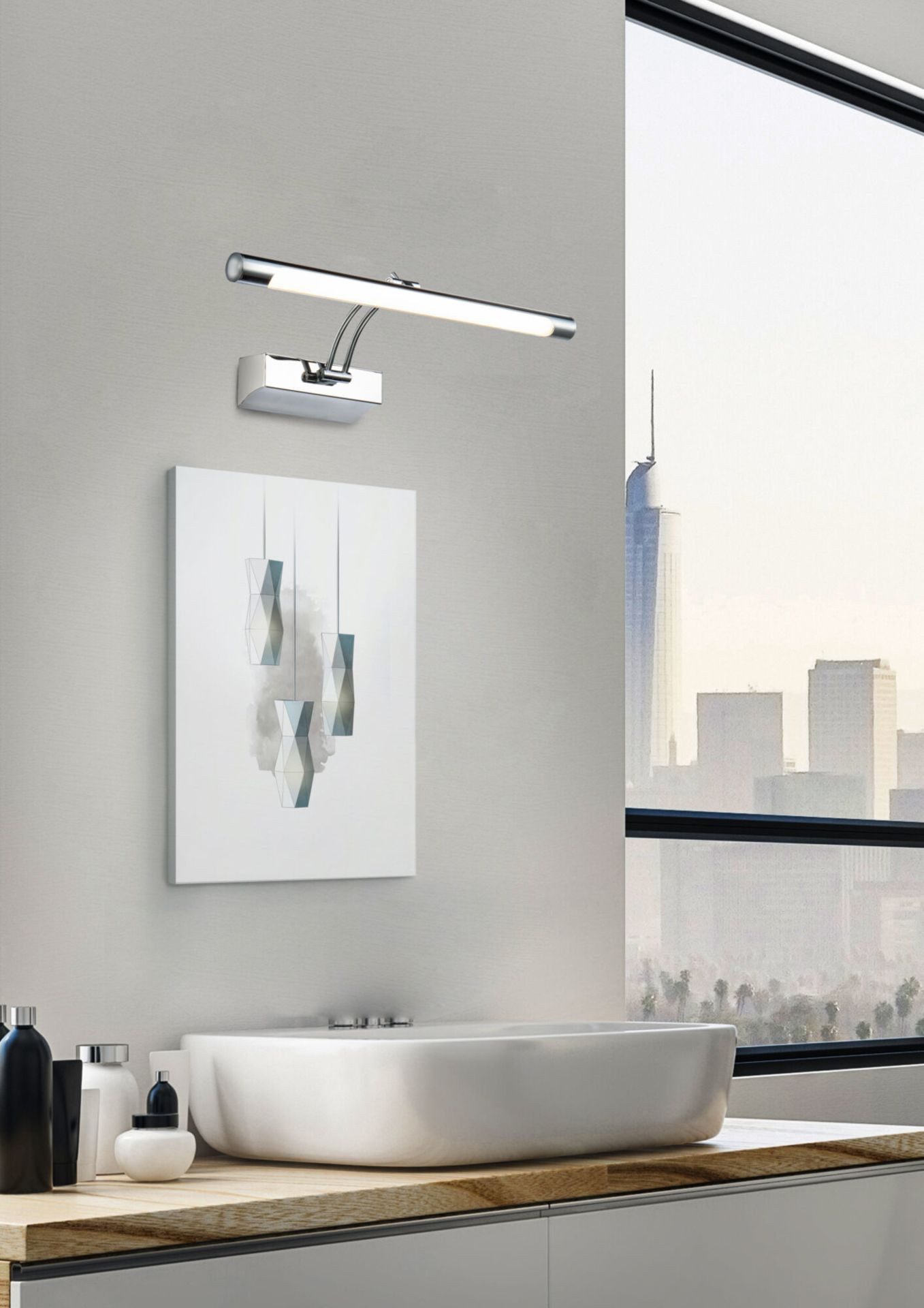 MAYTONI DECORATIVE LIGHTING Bilderleuchte Fino 2 20x72x4.8 cm, LED fest integriert, hochwertige Design Lampe & dekoratives Raumobjekt
