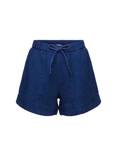 Esprit Шорти Pull-on-Shorts in Crinkle-Optik, 100 % Baumwolle (1-tlg)