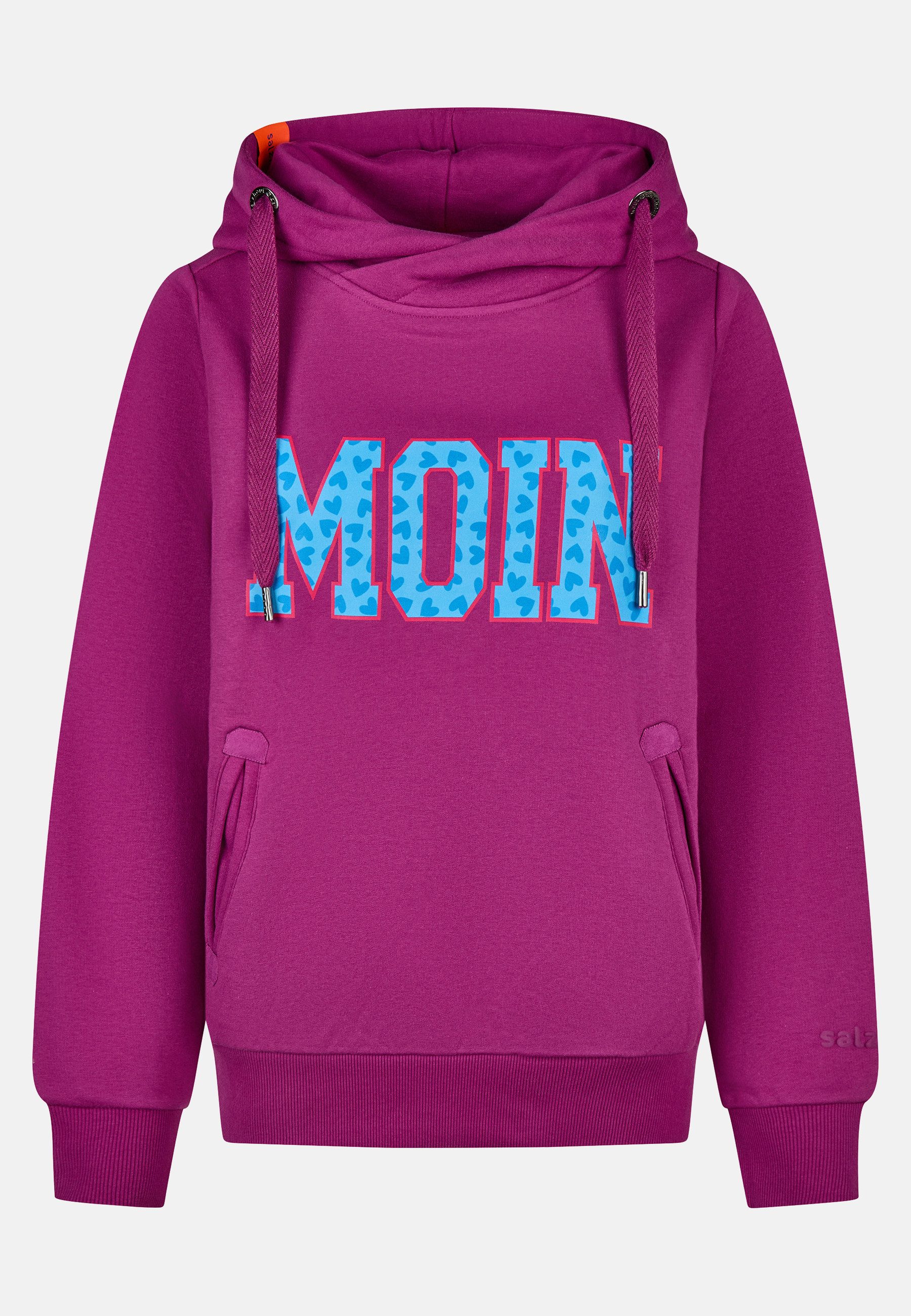 salzhaut Hoodie SÜNN - MOIN Herzen Damen Tailliert salzhaut Kapuzenpullover – bequemer Fit und nordisch klares Design – Bild 2 von 5