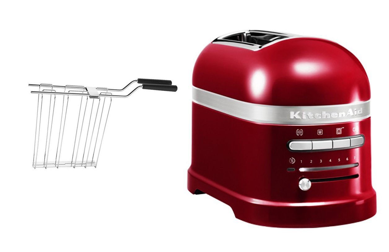 KitchenAid Toaster Artisan 5KMT2204ECA Liebesapfel Rot, 2 kurze Schlitze, für 2 Scheiben, 1250 W, mit Sandwichzange