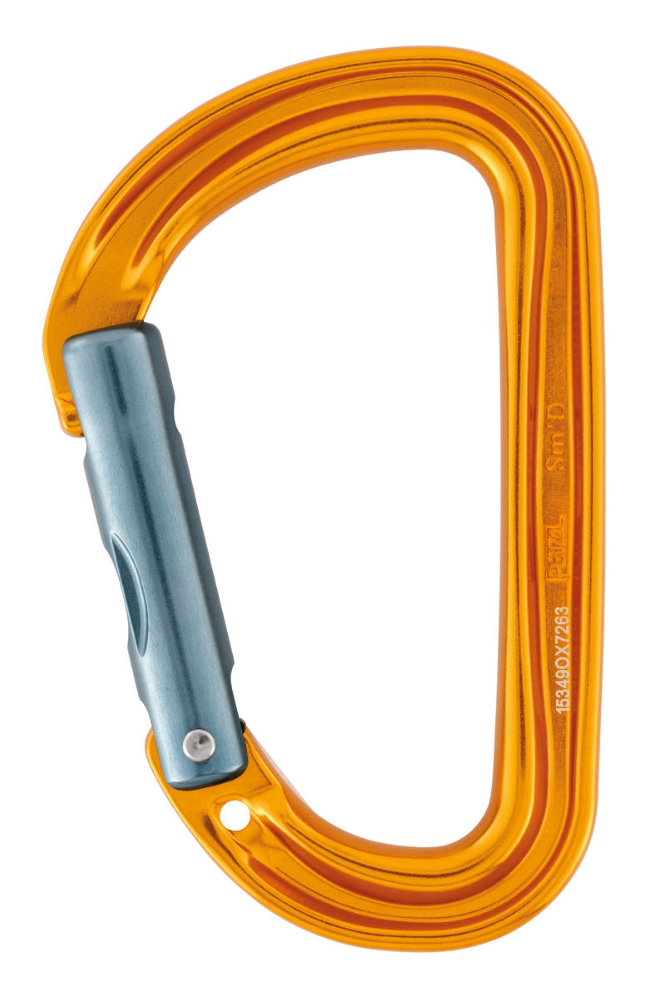 Petzl Karabiner Petzl Sm'D Ultraleichter asymmetrischer Karabiner M39A S, (1 St)
