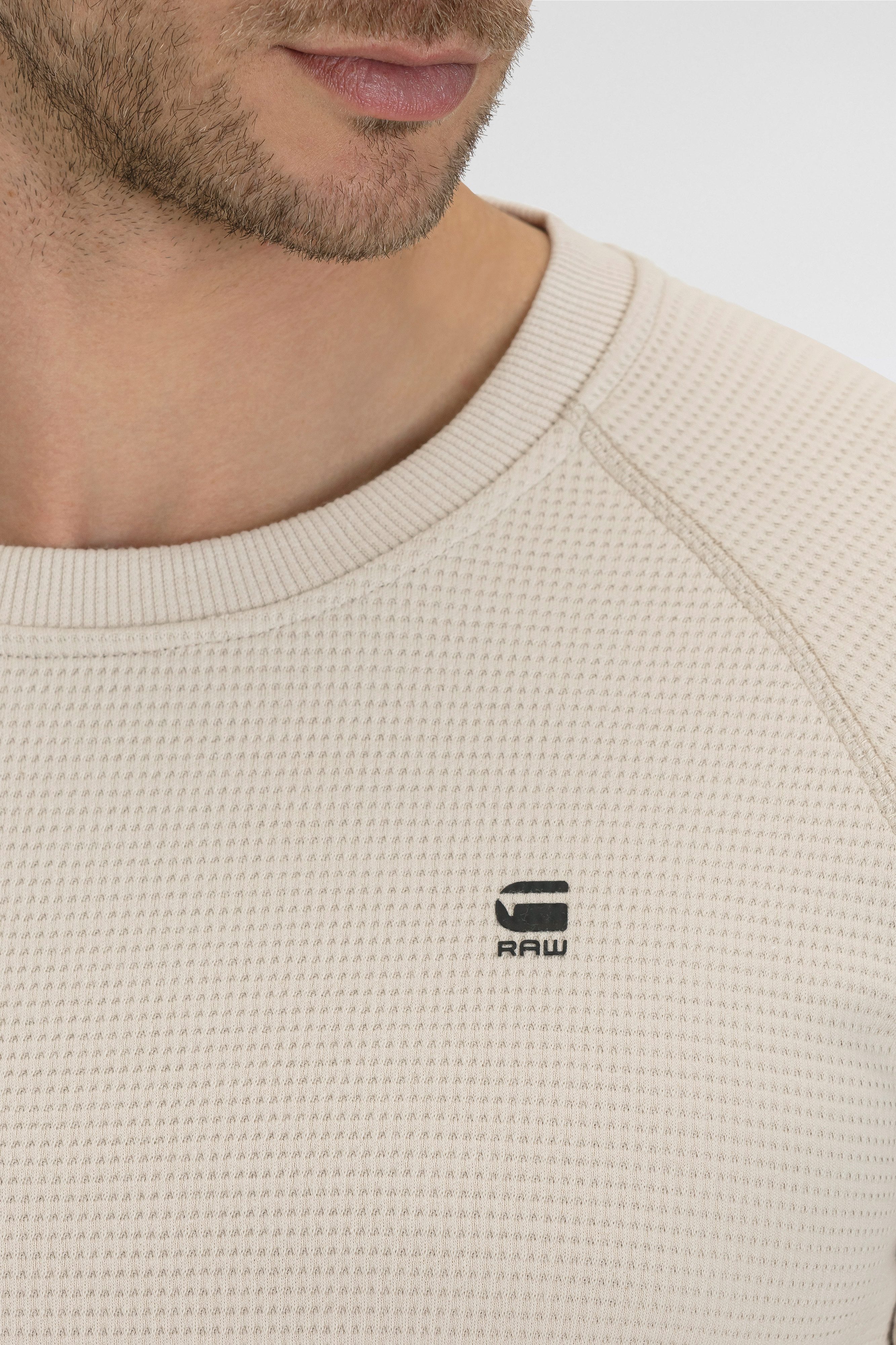 G-STAR Sweater Jirgi mit Label-Detail auf der Brust