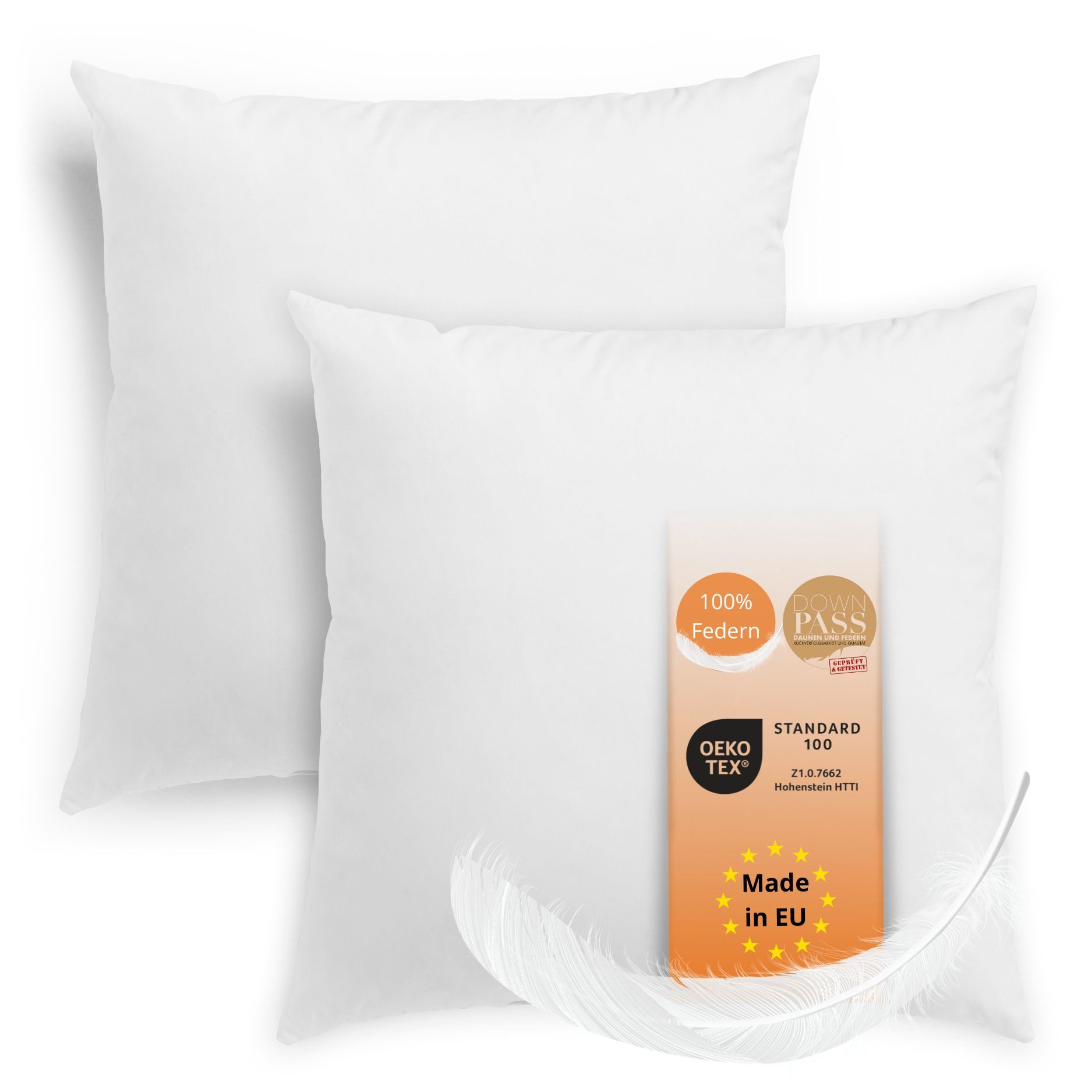 sleepling Federkissen Inlet Sofakissen, Füllung: 100% Federn, Bezug: Baumwo günstig online kaufen