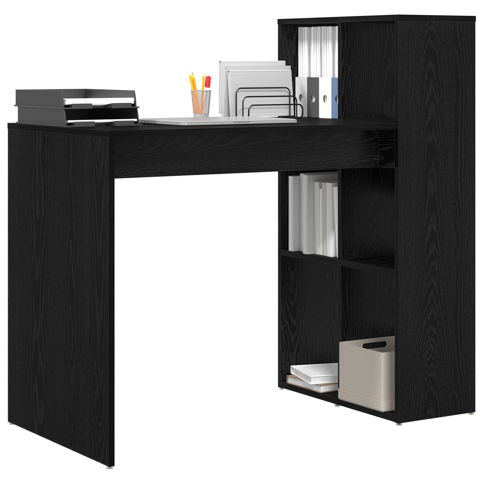 vidaXL Schreibtisch Schreibtisch Schwarze Eiche Spanplatte günstig online kaufen