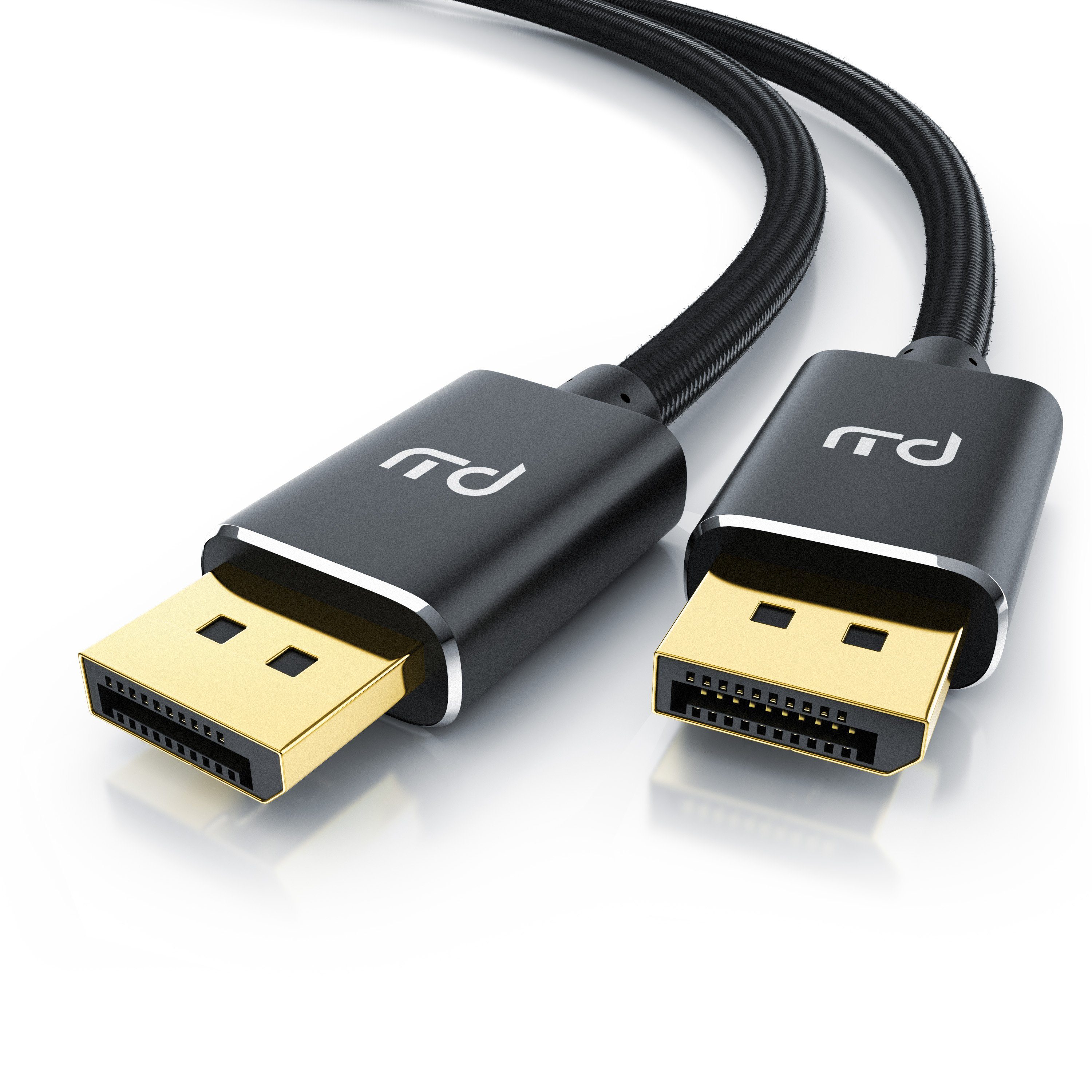 Primewire 8K Premium DP 1.4 Kabel, 8K 7680x4320 @ 60Hz, 4k @ 120Hz mit DSC - 1m Audio- & Video-Kabel, DisplayPort, DP 1.4 (100 cm), für Gaming-Monitor und PC, flüssige, gestochen scharfe Bildwiedergabe