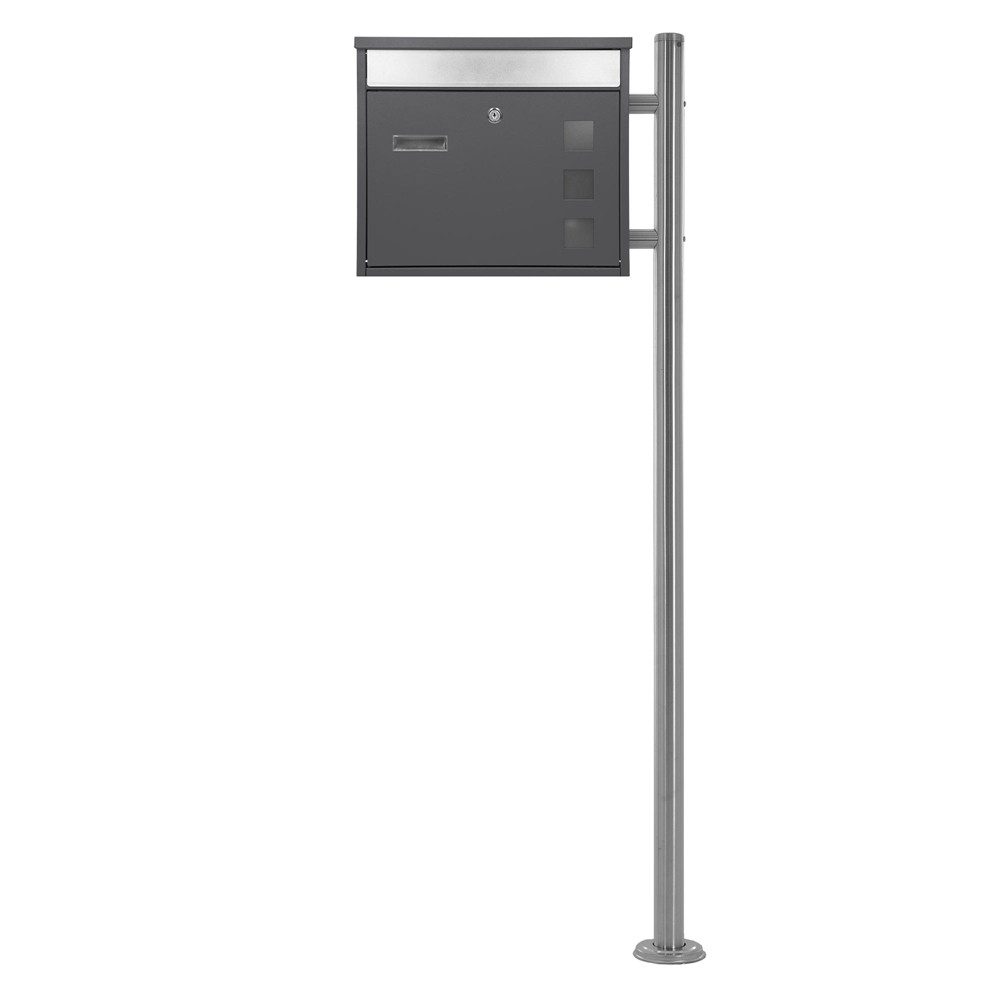 ML-DESIGN Standbriefkasten Briefkasten Postkasten mit Zeitungsfach, günstig online kaufen