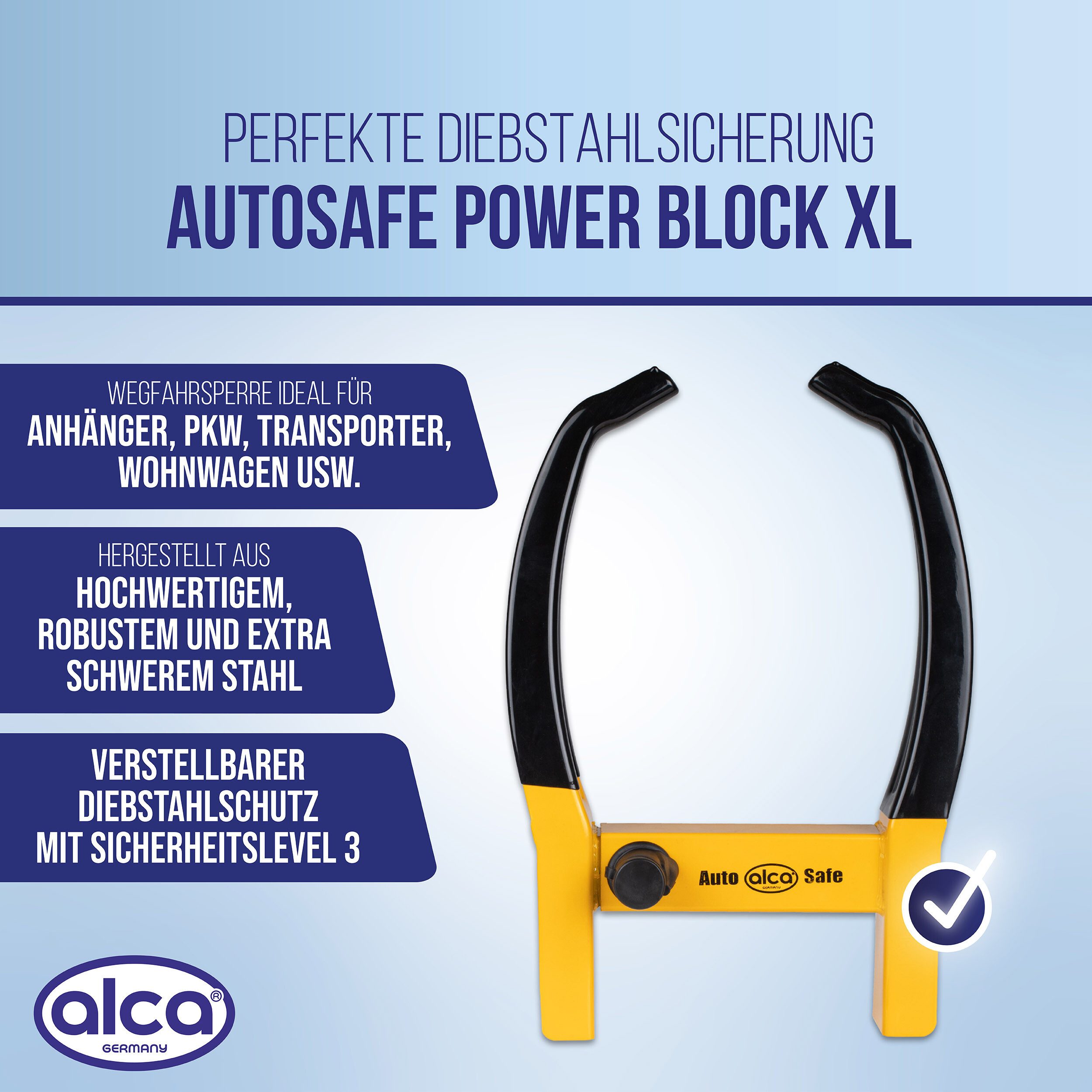 alca Radkralle Radkralle SUV ausziehbar max Reifenbreite 325mm Wegfahrsperre (1-tlg)