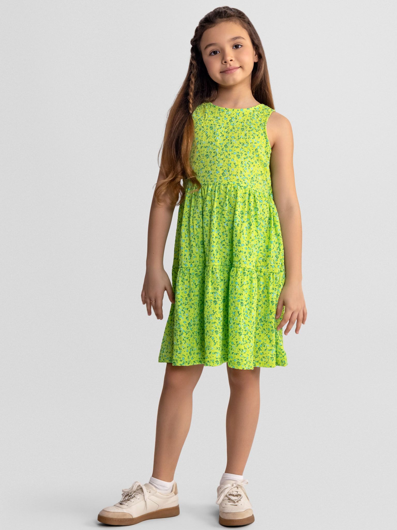 MINOTI Sommerkleid süße Schleife auf dem Rücken