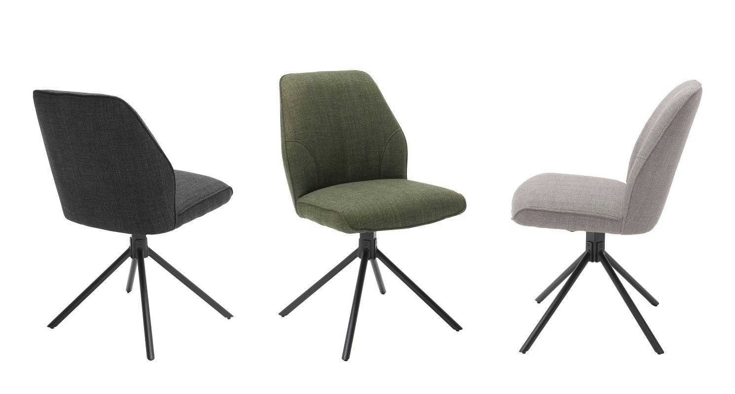 180°drehbar Stuhl mit St), Nivellierung, 2er-Set, bis MCA 2 120 kg furniture (Set, belastbar 4-Fußstuhl Pemba