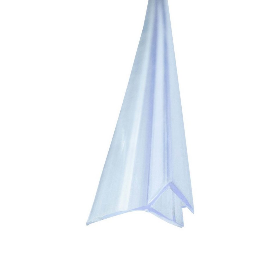 Bagnoxx Duschdichtung, L: 200 cm, (Duschdichtung Anschlagdichtung 135 Grad  200cm, 1-St), einseitige Duschtür Öffnung, Duschlippe aus PVC, Abdichtung  Dusche