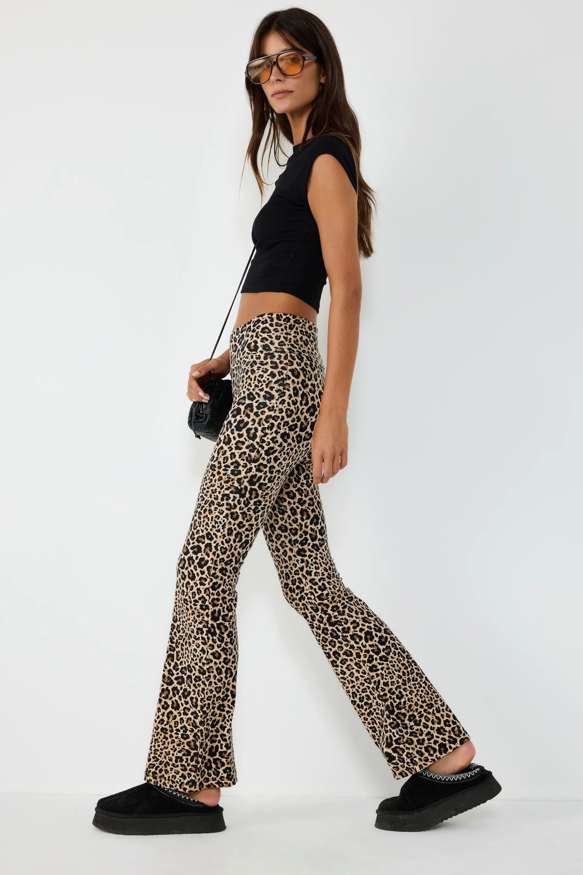 No Matter What Bequeme Jeans Leopardenmuster-Hose mit elastischem Bund – Bild 3 von 5