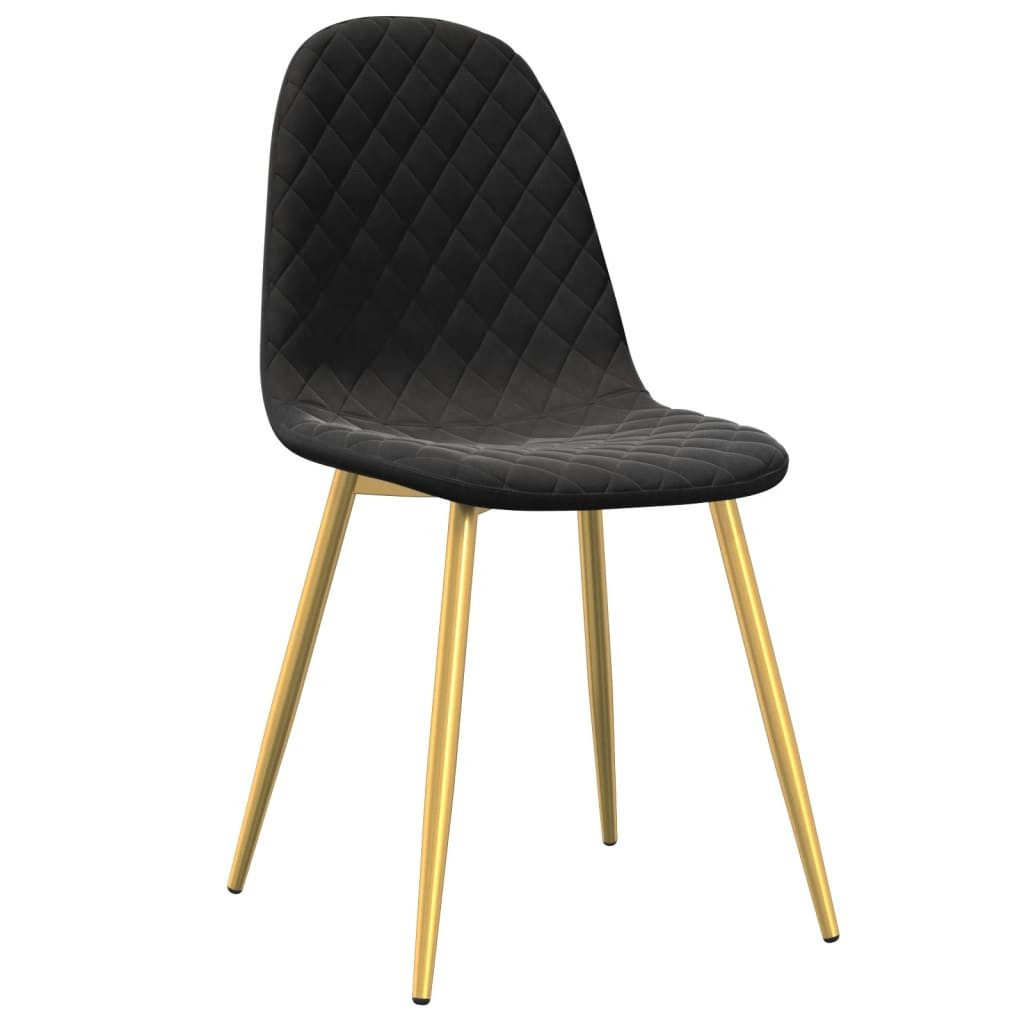 vidaXL Esszimmerstuhl Esszimmerstühle 2 Stk. Schwarz günstig online kaufen