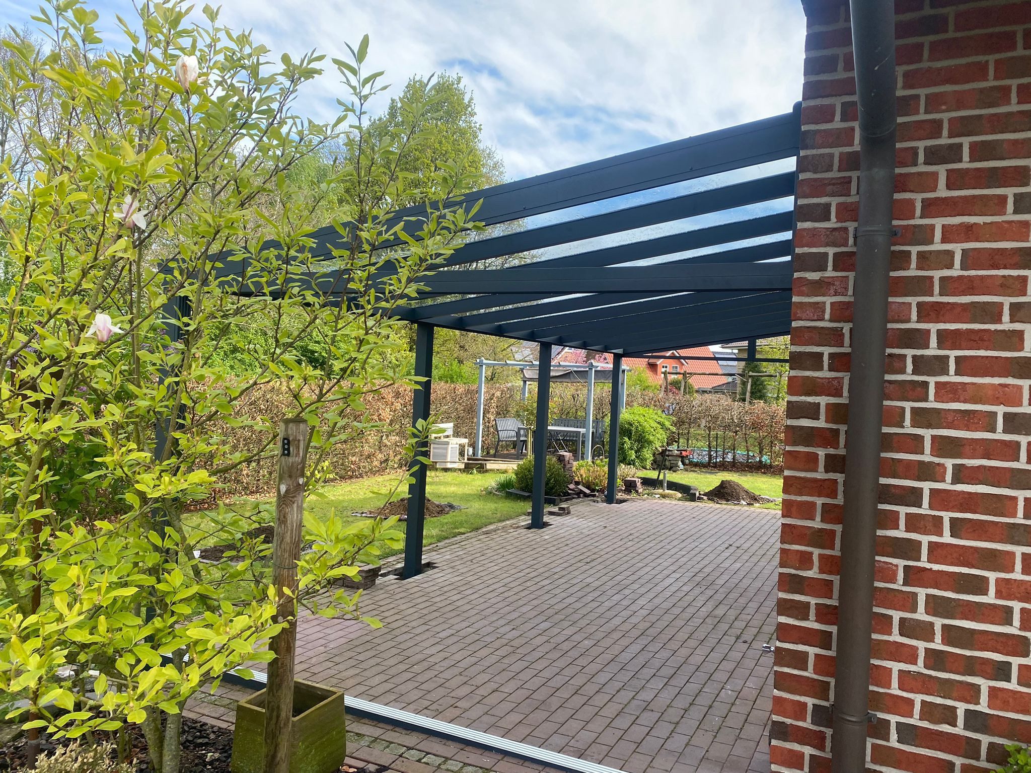 Terrasse2000 Terrassendach Aluminium Glas Terrassenüberdachung Barcelona Anthrazit, BxT: 305x200 cm