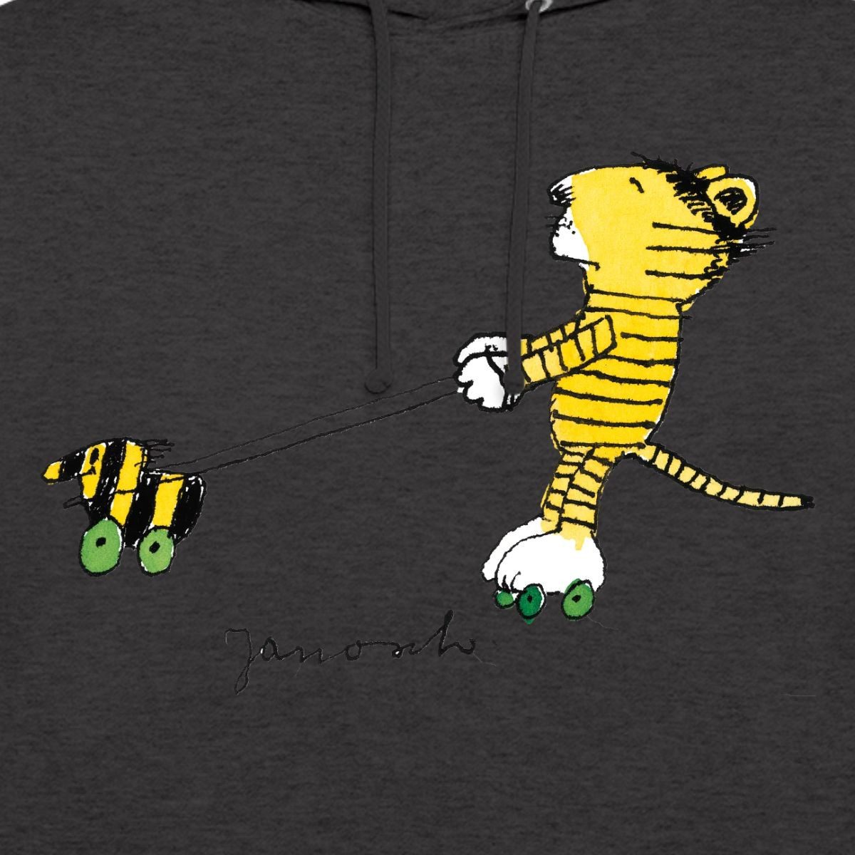 Spreadshirt Hoodie Janosch Tiger auf Rollschuhen Unisex Hoodie (1-tlg)