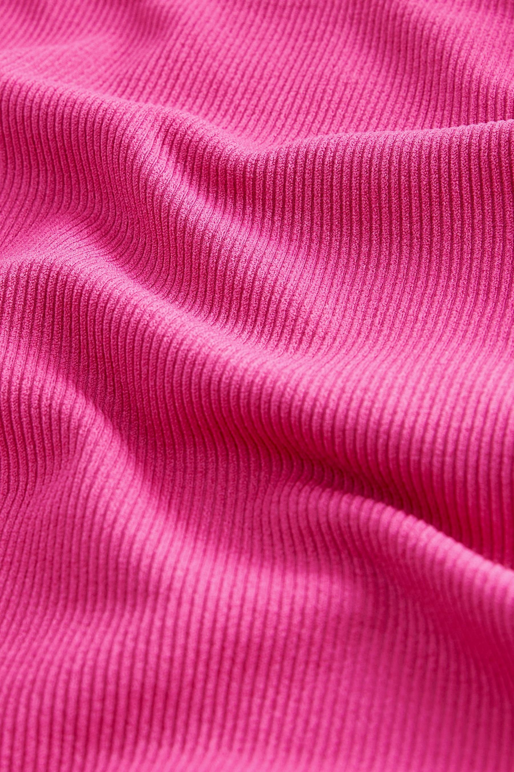 Shirt Pink Leggings Next Shirt Fuchsia Nahtloses im Set & (2-tlg) Leggings und
