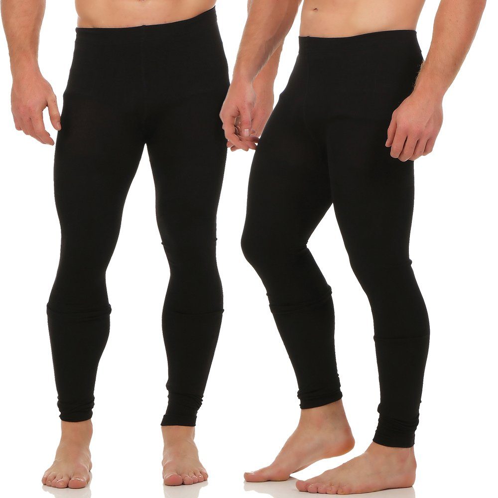 CLEO STYLE Lange Unterhose Herren Thermo Leggings CL 2020 Black / 1 Stück L günstig online kaufen