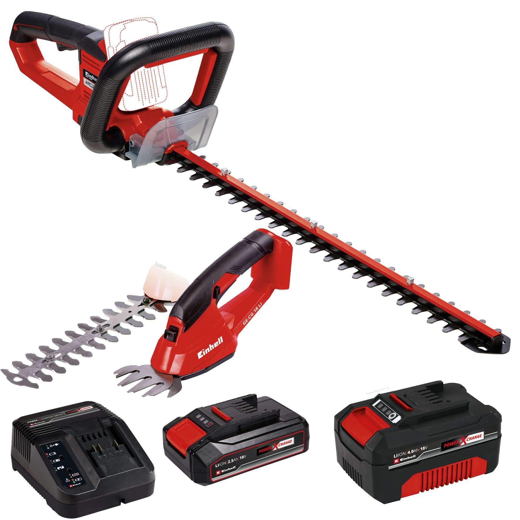 Einhell Akku-Heckenschere Gartenset