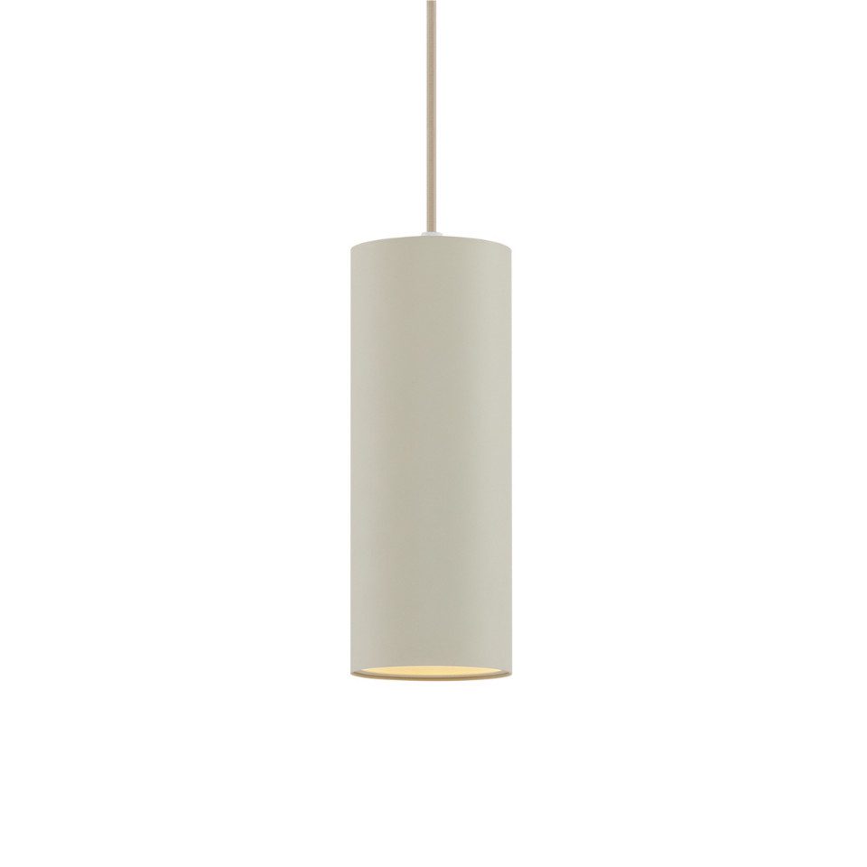 Qazqa Pendelleuchte Tubo, ohne Leuchtmittel, GU10, Beige, Modern, Aluminium günstig online kaufen