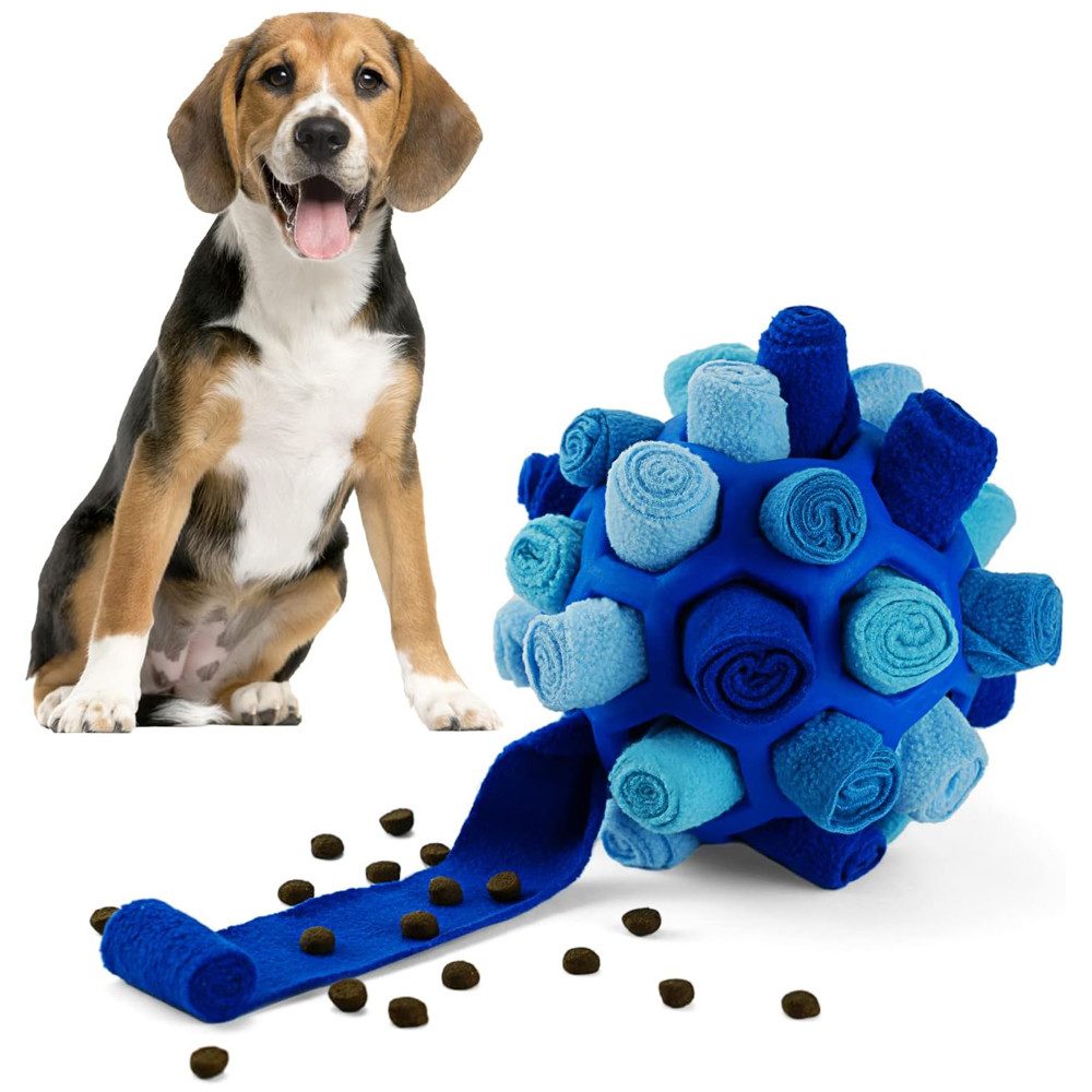 TUWENA Schnüffelteppich Interaktives Hundespielzeug, tragbarer Haustier Snuffle Ballspielzeug