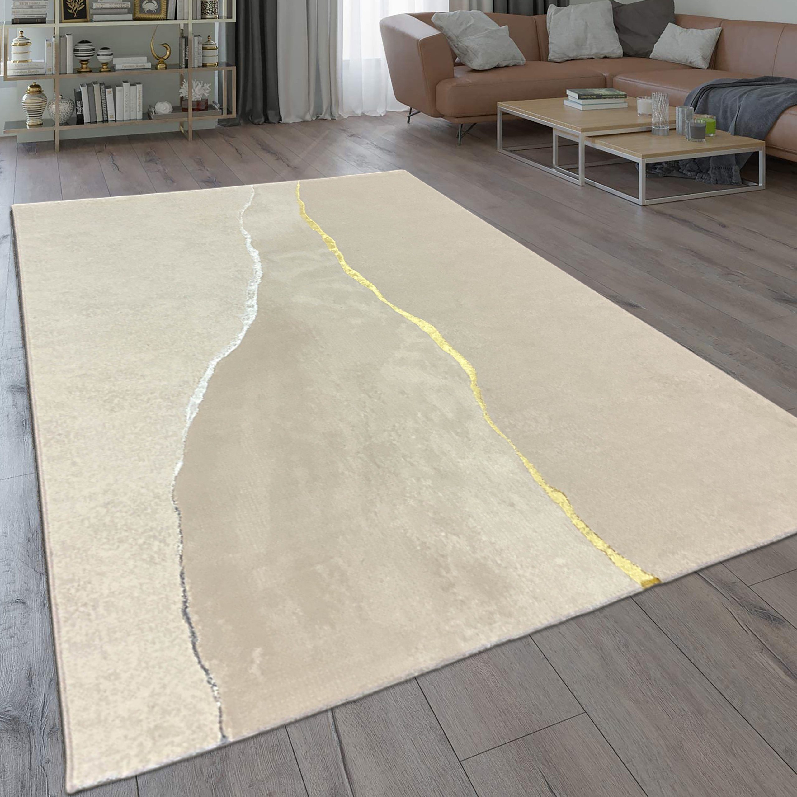Carpetia Teppich Glamouröser Wohlfühlteppich mit glänzenden günstig online kaufen