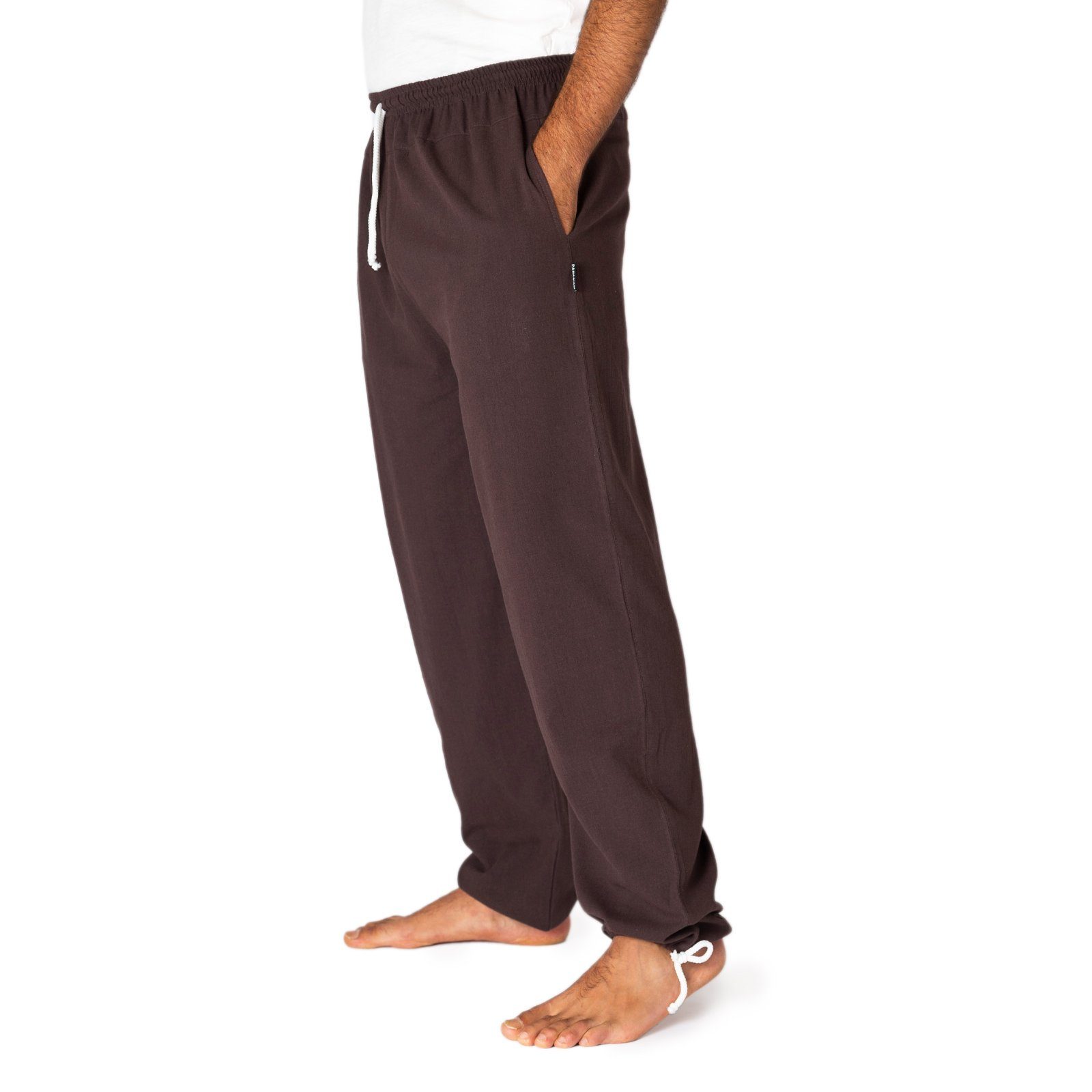 PANASIAM Stoffhose E-Pants leichte Unisex Bundhose aus weicher Baumwolle für Damen und Herren Freizeithose mit Tunnelzug Relaxhose bequeme Sommerhose