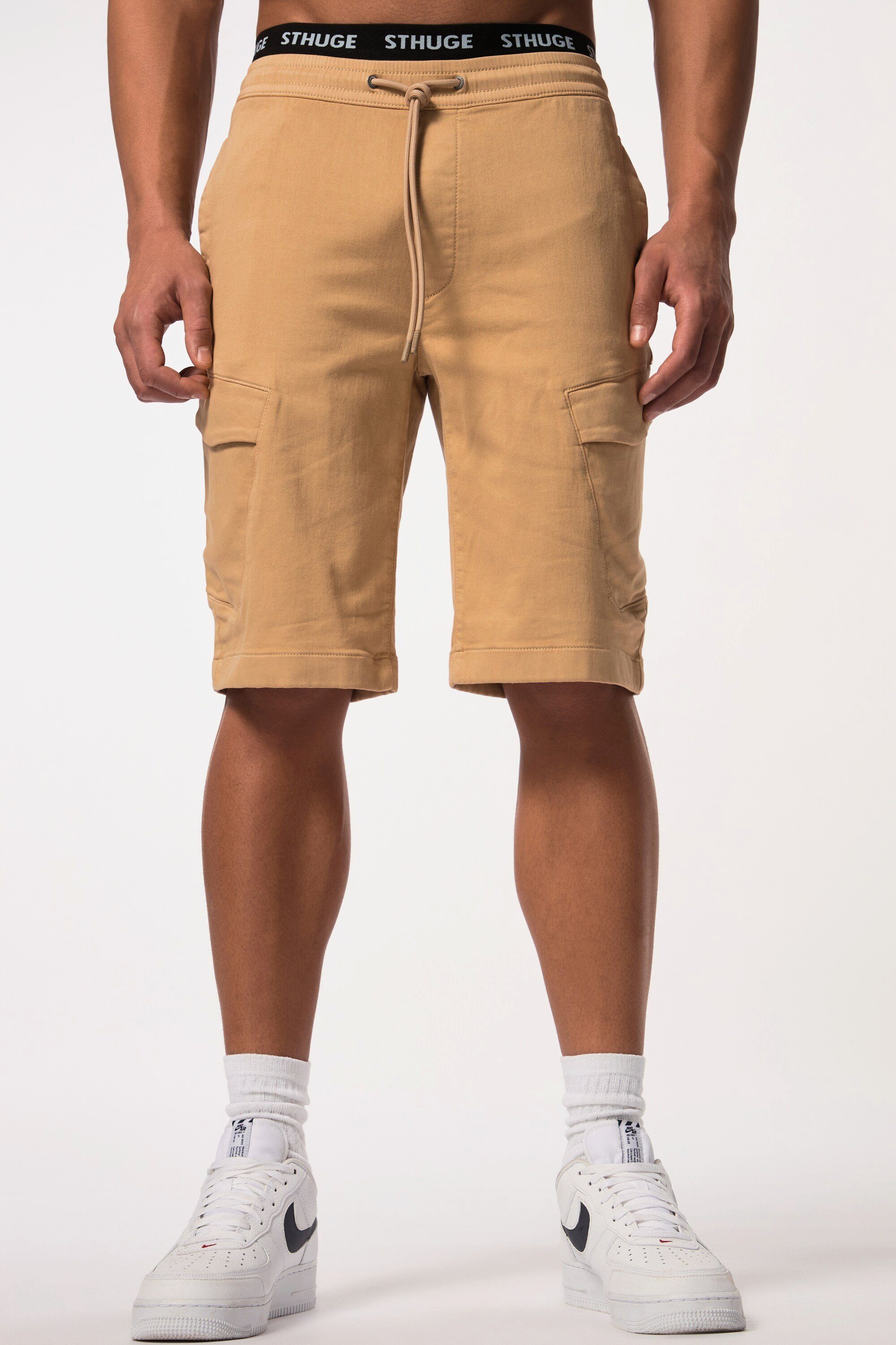 STHUGE Bermudas Cargo-Bermuda FLEXLASTIC® Elastikbund