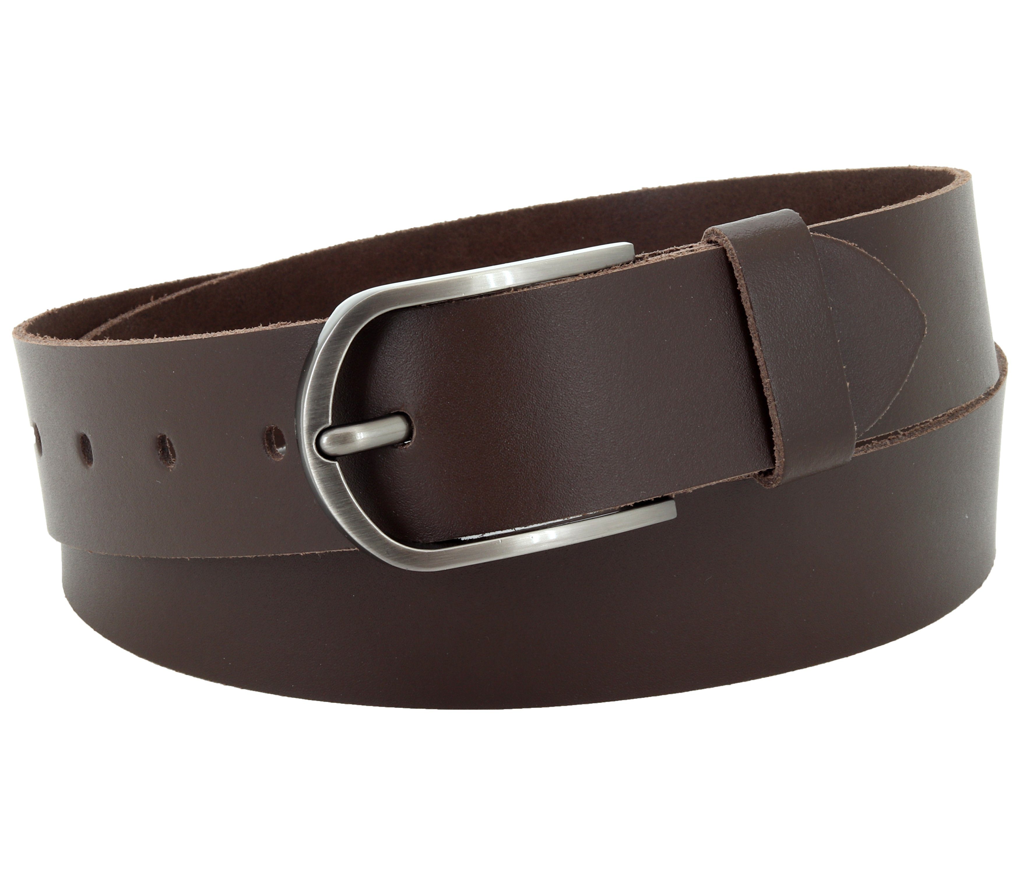 COLOGNEBELT Ledergürtel OM527-SL-Dunkelbraun MADE IN GERMANY, günstig online kaufen