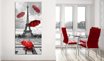 Artgeist Wandbild Paris: Red Umbrellas
