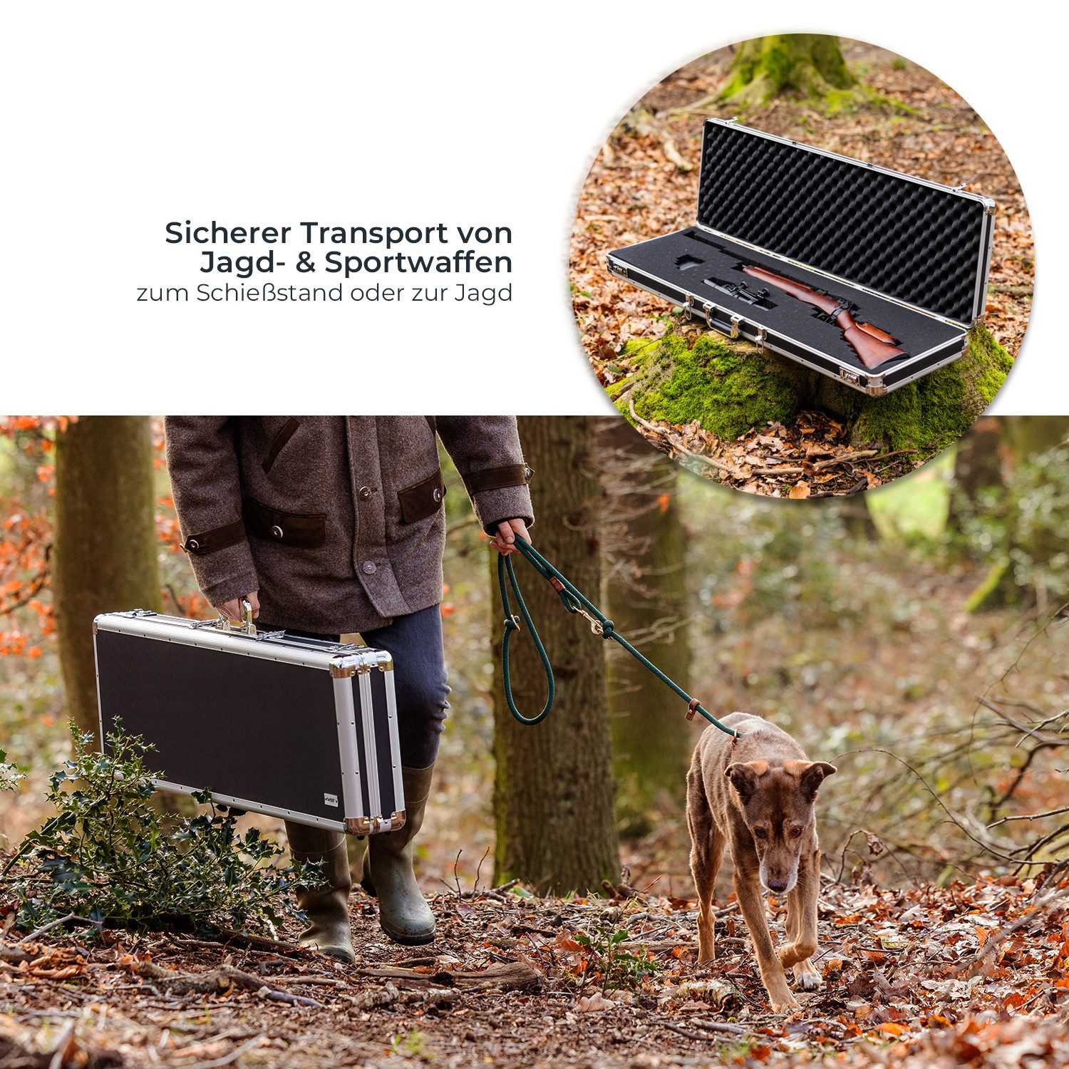 HMF Aufbewahrungsbox Waffenkoffer mit Zahlenschloss, Transportkoffer günstig online kaufen