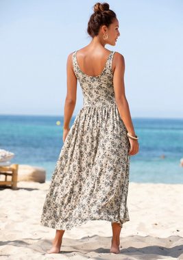 Vivance Midikleid mit Blümchenprint, luftiges Sommerkleid, Strandkleid