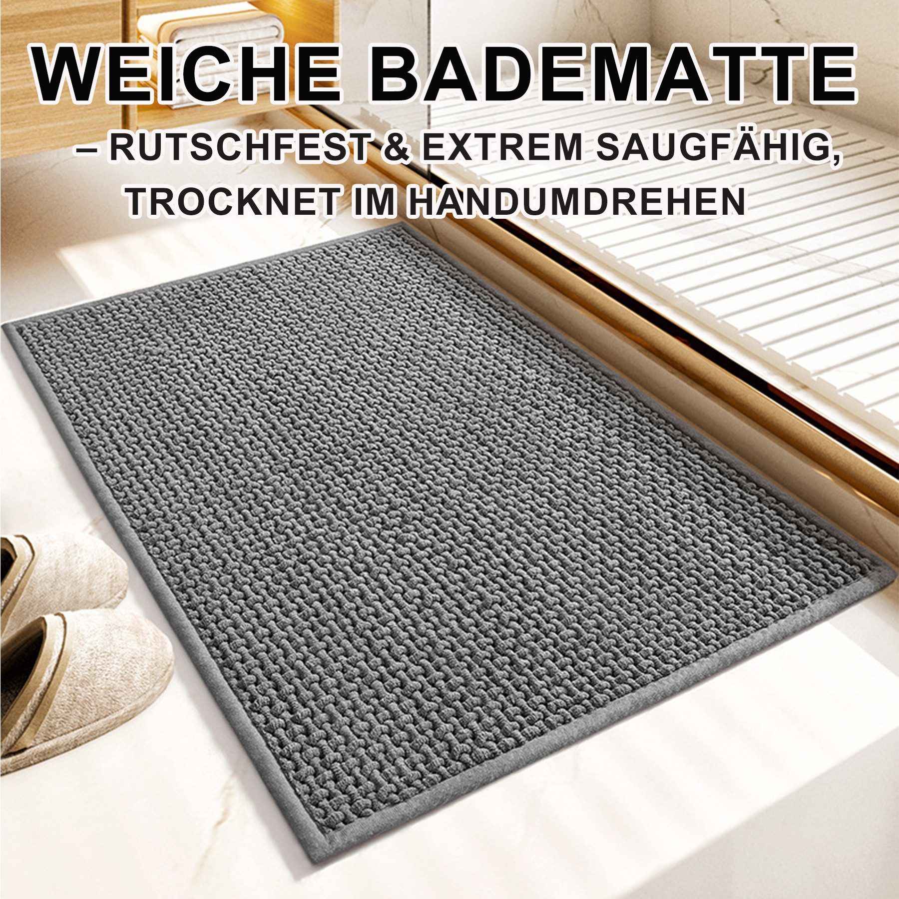 Mutig Badematte Badematte 50×80cm,Weiche Badteppich,Stark Saugfähig,rutschf günstig online kaufen