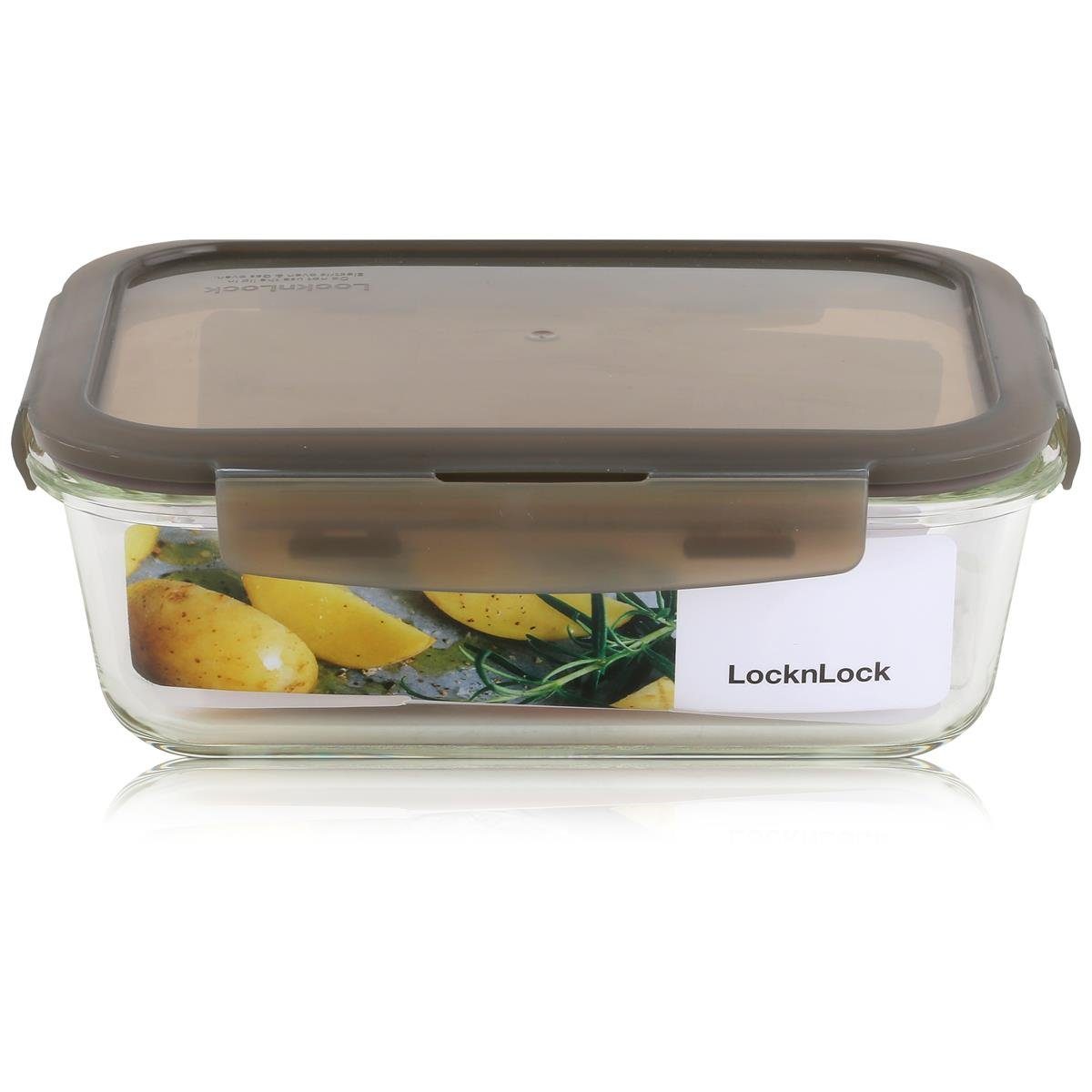 LOCK & LOCK Vorratsdose LocknLock Oven Glass LLG428G Frischhaltedose 630ml - Borosilikatglas (Glas | Frischhaltedosen
