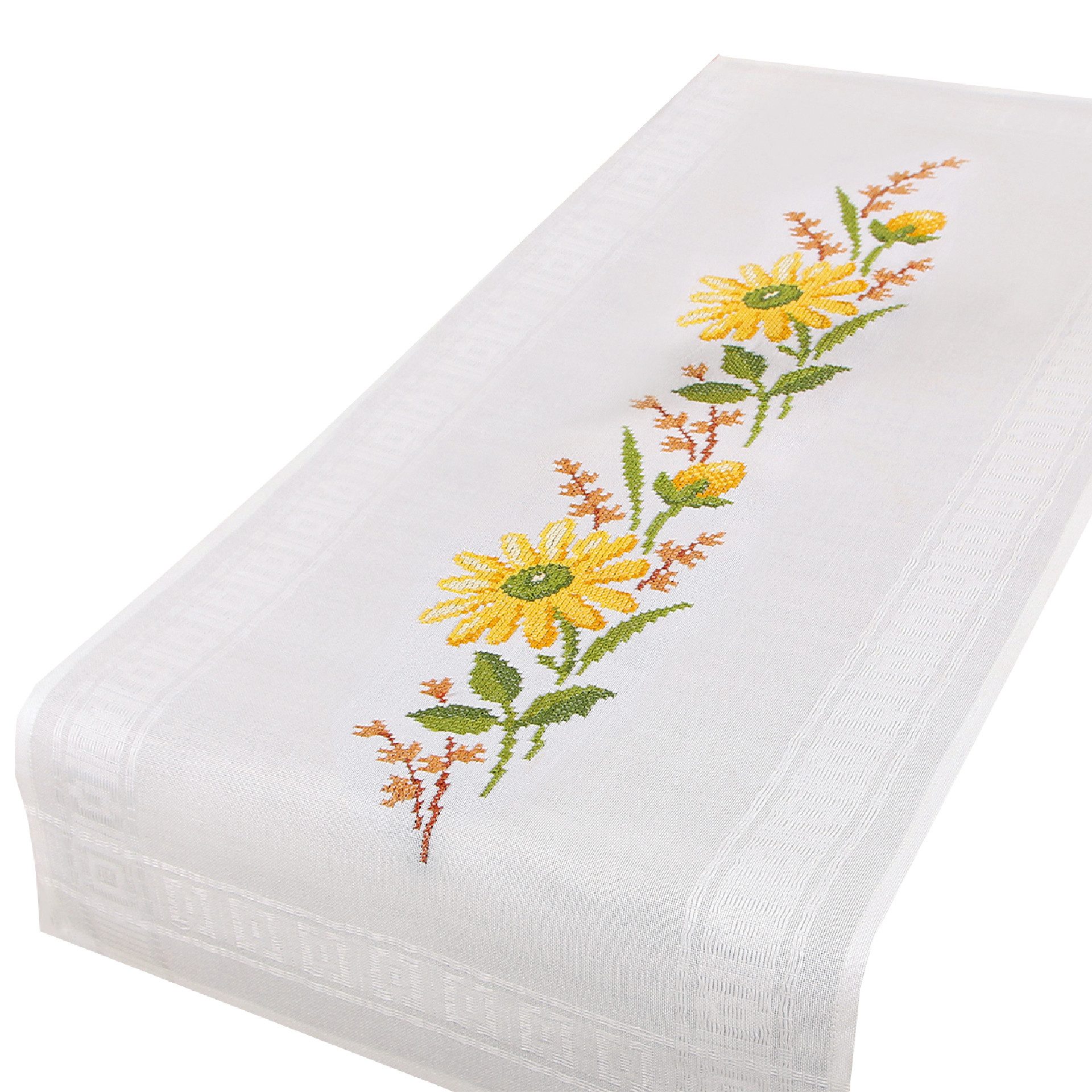 Delindo Lifestyle Kreativset Handarbeits-Tischläufer - Sticken im Kreuzstic günstig online kaufen