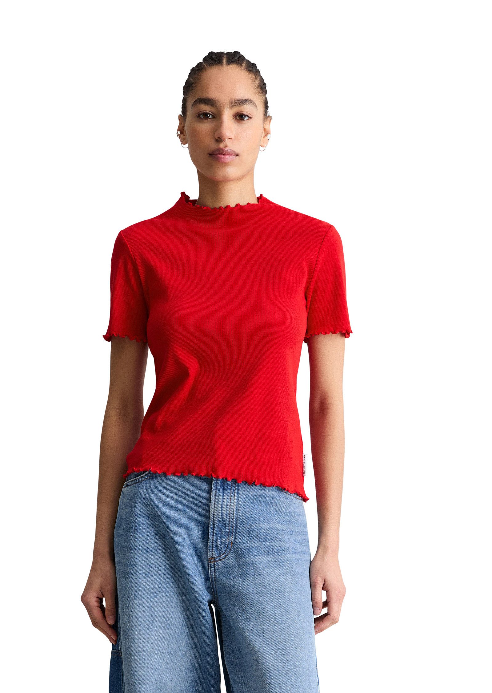 Marc O'Polo DENIM T-Shirt aus Organic Cotton-Stretch-Jersey günstig online kaufen