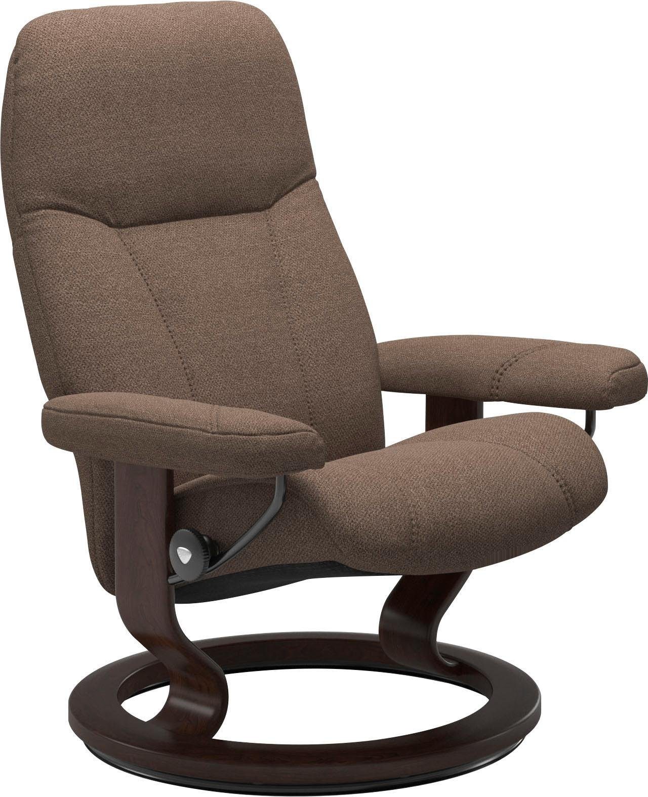 Consul, Relaxsessel Classic Gestell L, Braun Größe mit Stressless® Base,