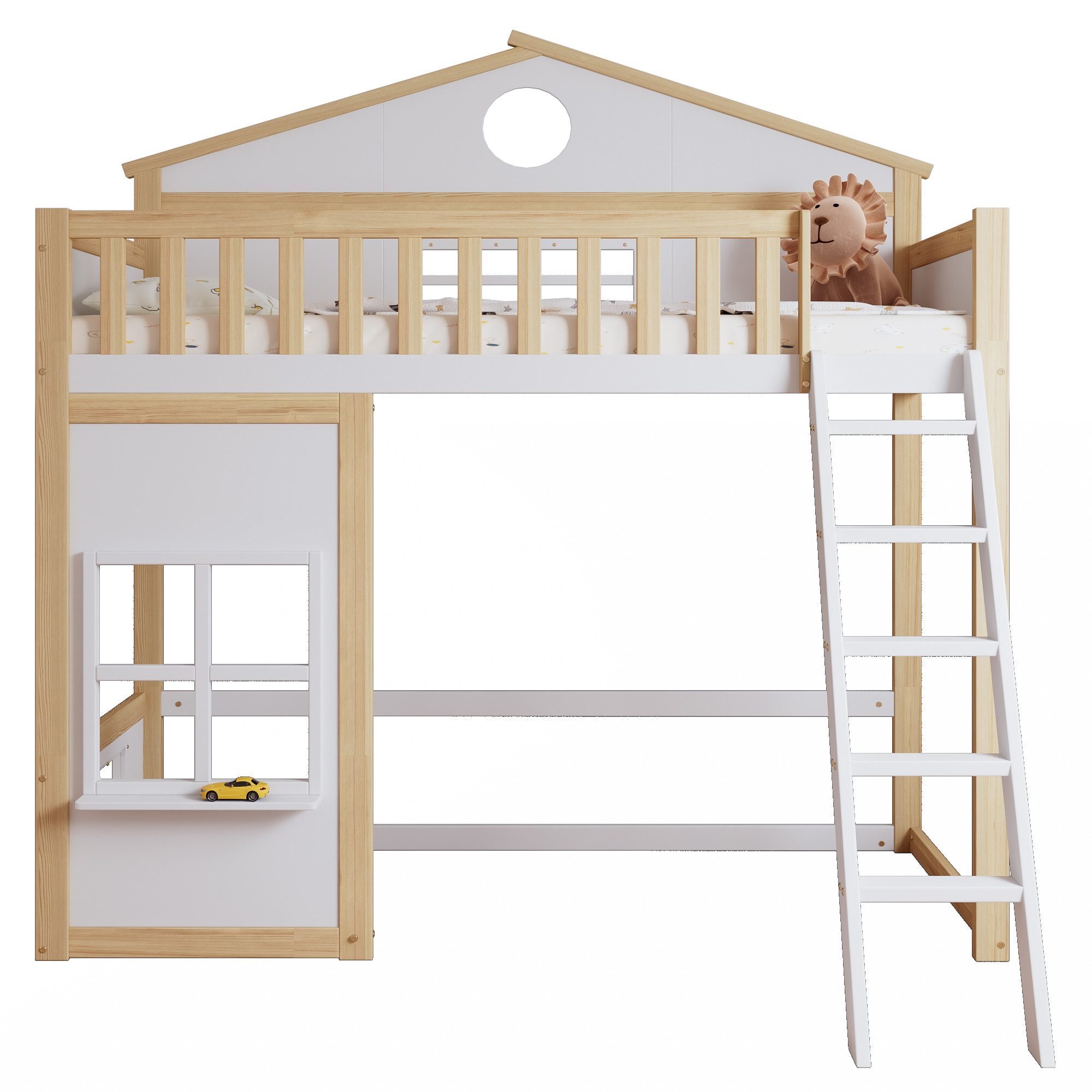KLAM HOME Etagenbett Hochbett, Kinderbett, mit günstig online kaufen