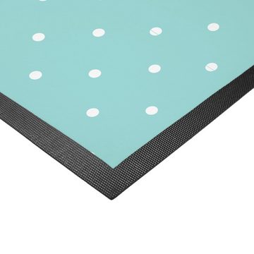 Fußmatte 50 x 75 cm Stinktier Handstand - Türkis Pastell - Geschenk, Kind, Sch, Mr. & Mrs. Panda, Höhe: 0.3 mm, Liebevoller Empfang