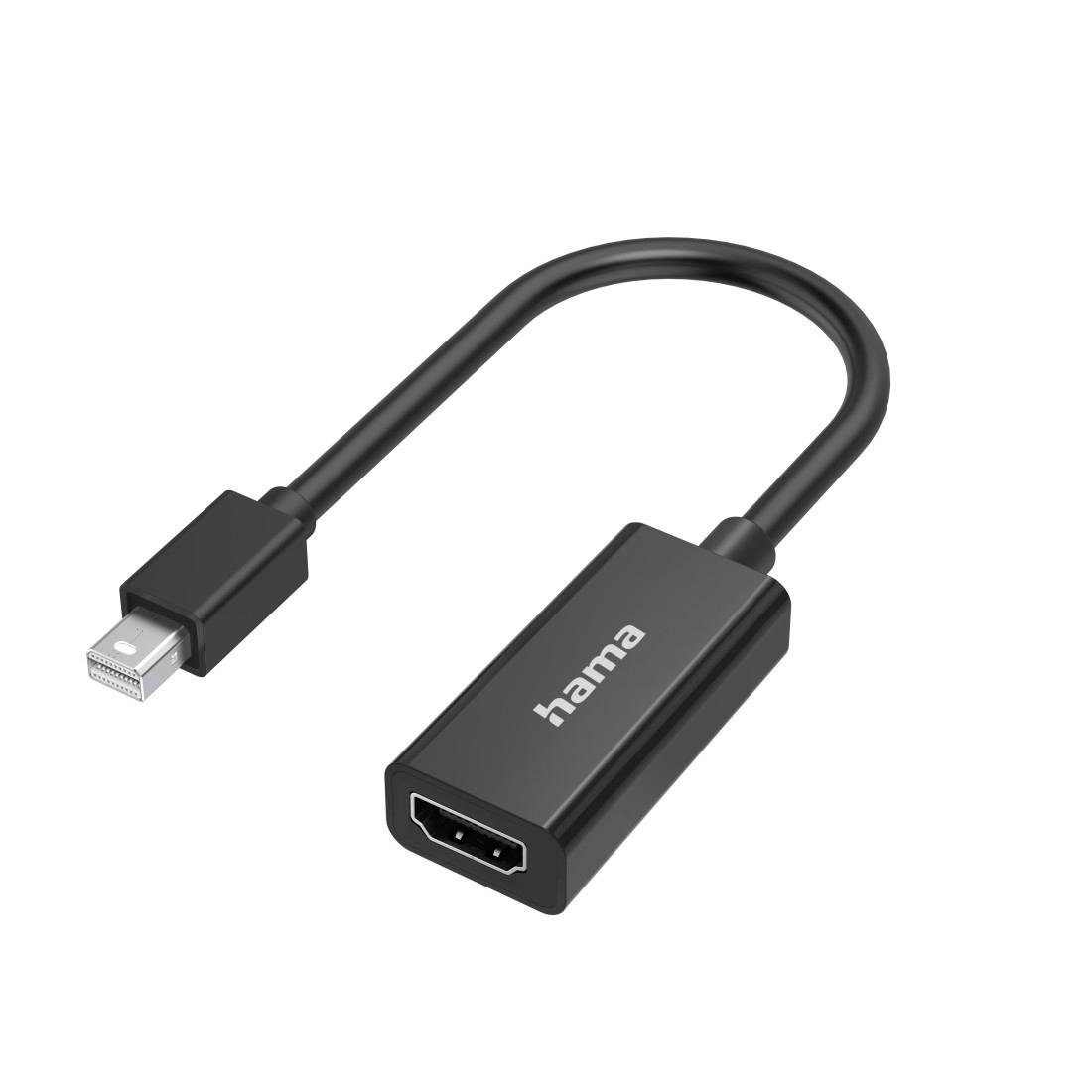 Hama Video Adapter, Mini DisplayPort Stecker, HDMI™ Buchse, Ultra HD 4K VideoAdapter
