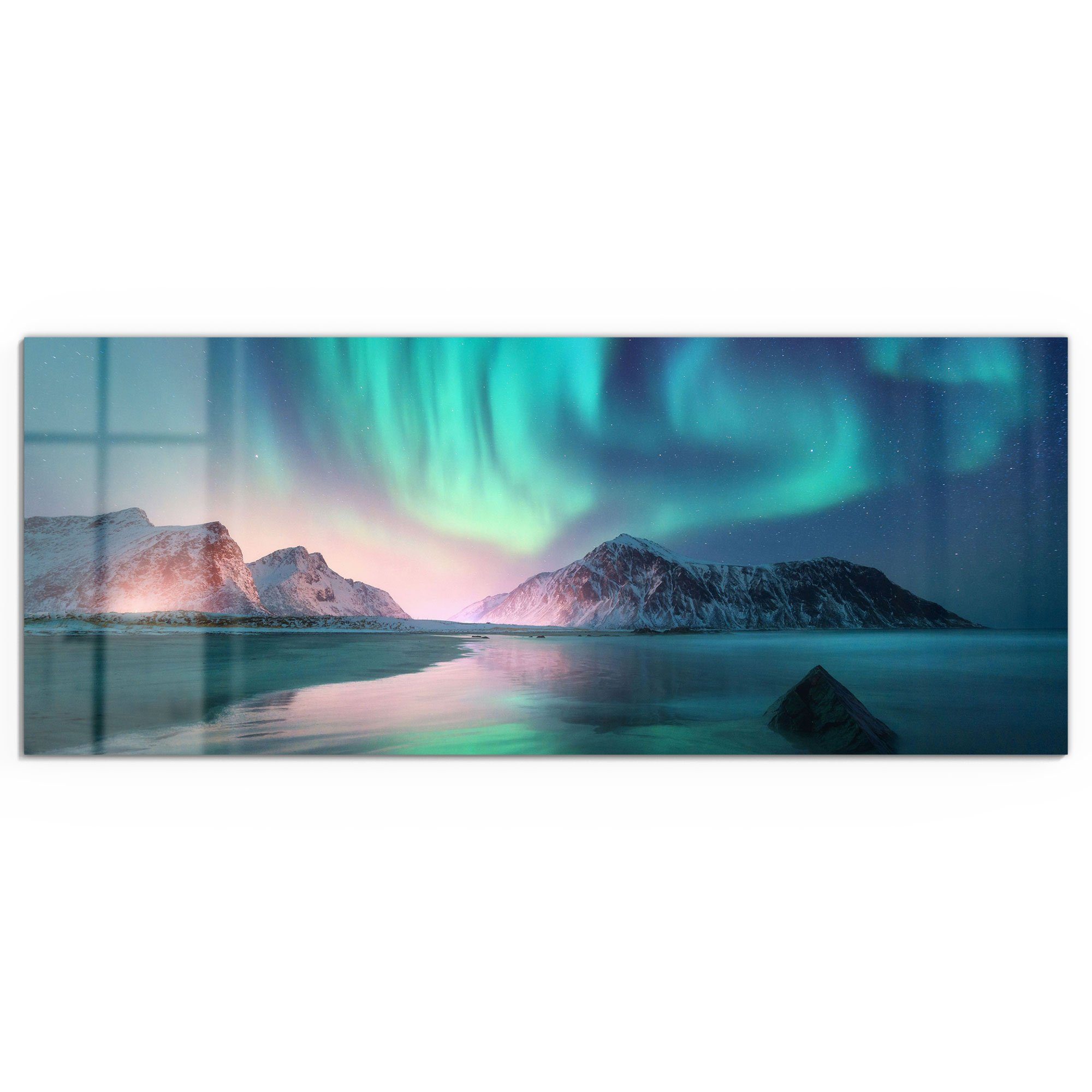 DEQORI Glasbild 'Das Nordlicht der Lofoten', günstig online kaufen