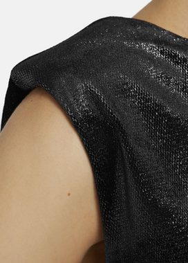 Nicowa Shirttop VELLIO aus elastischem Samtstoff mit Lamé-Effekt