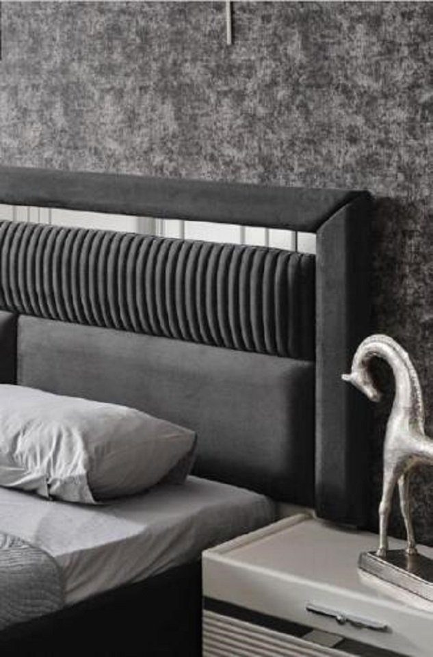 JVmoebel Bett Modern Design Schlaf Luxus Bett Betten Neu Zimmer Grau Luxus
